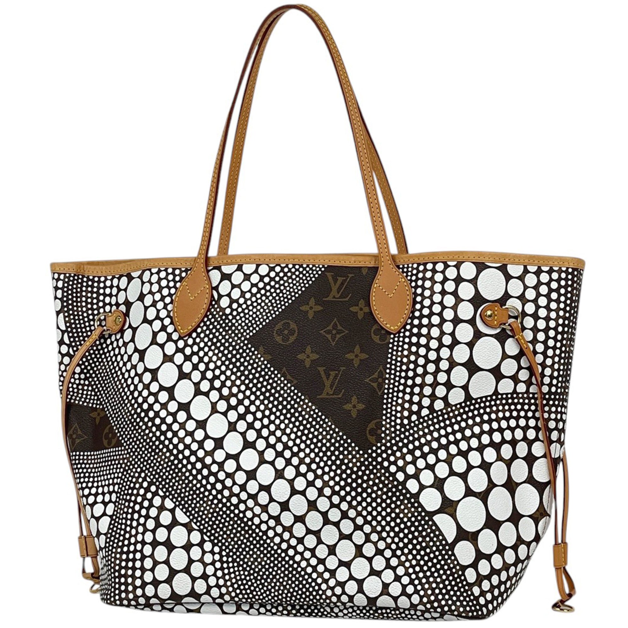Louis Vuitton Blanc Brown White Monogram Shoulder Bag Tote Bag (Pre-Owned)