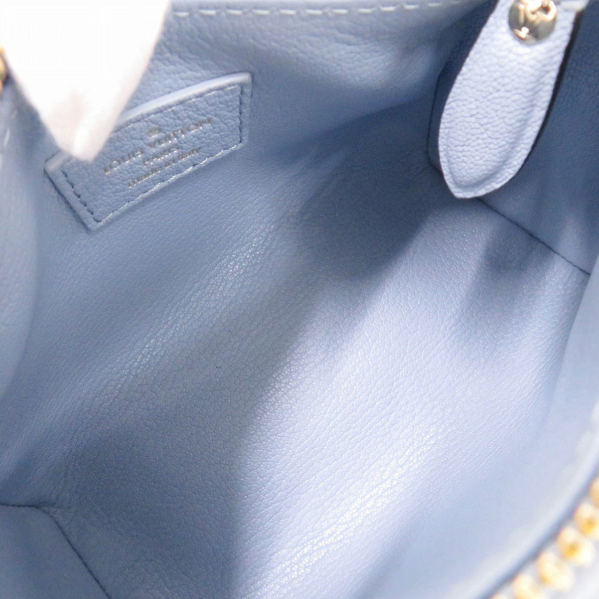 Louis Vuitton Light Blue Leather Fur Handbag (Pre-Owned)