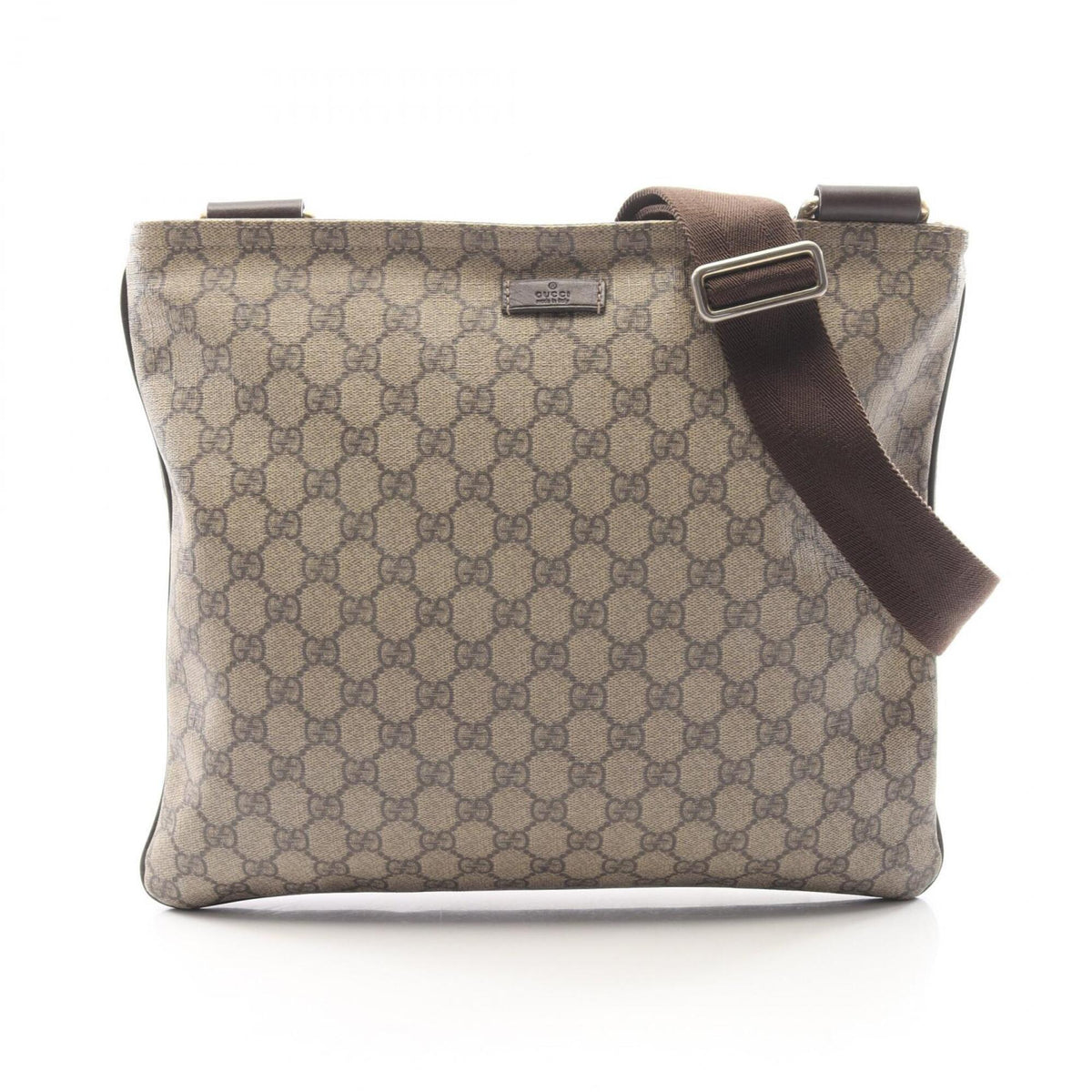 Gucci Beige Brown Pvc Leather Handbag Shoulder Bag (Pre-Owned)