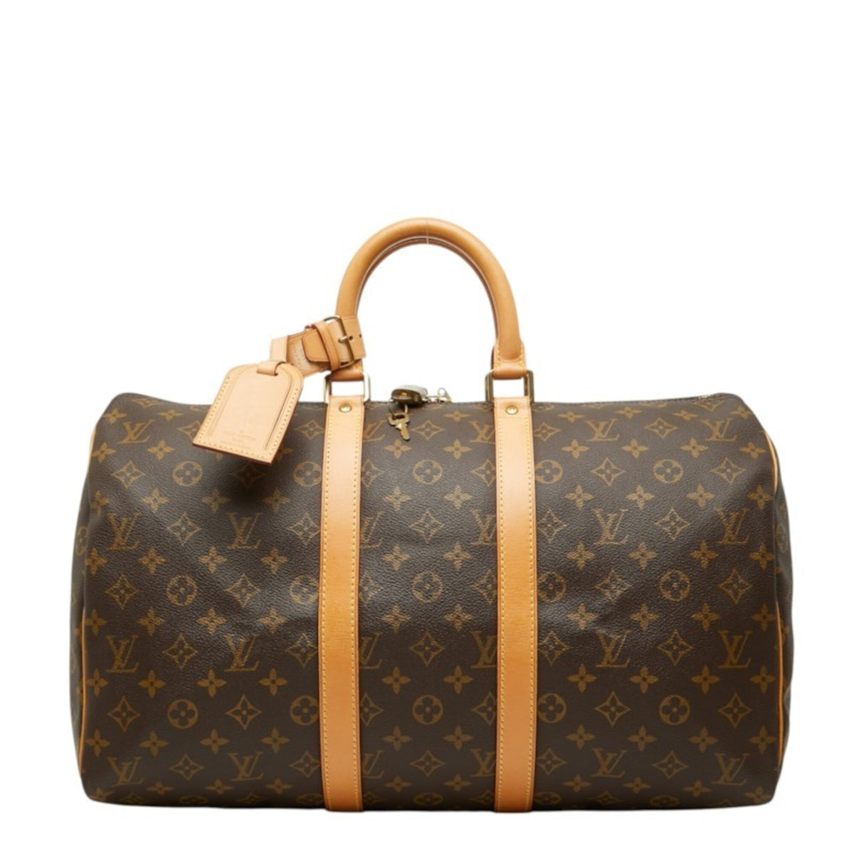 Louis Vuitton Monogram Brown Pvc Leather Boston Bag (Pre-Owned)