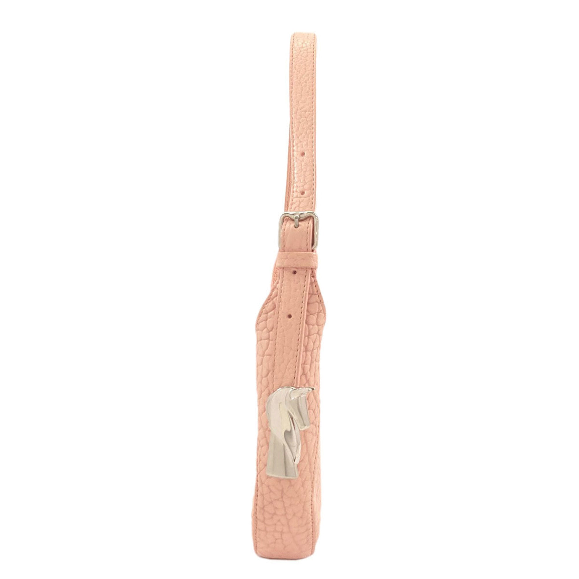 Burberry Pink Leather Shoulder Bag (Pre-Owned)