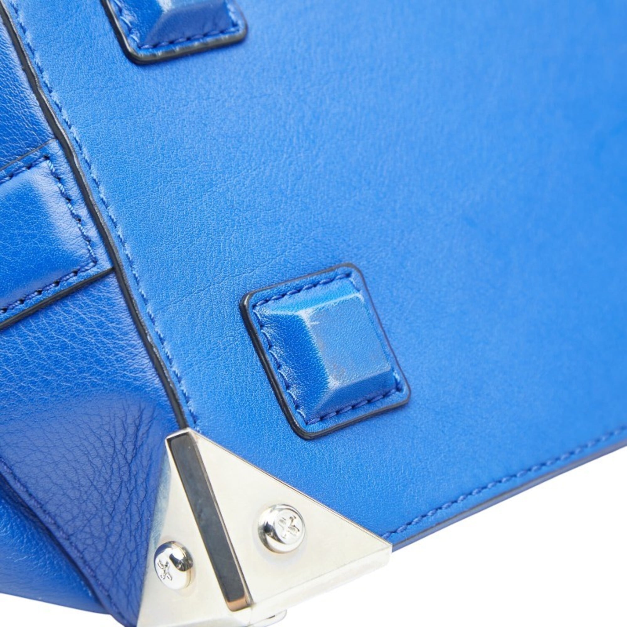 Alexander Wang Blue Leather Handbag Shoulder Bag (Pre-Owned)