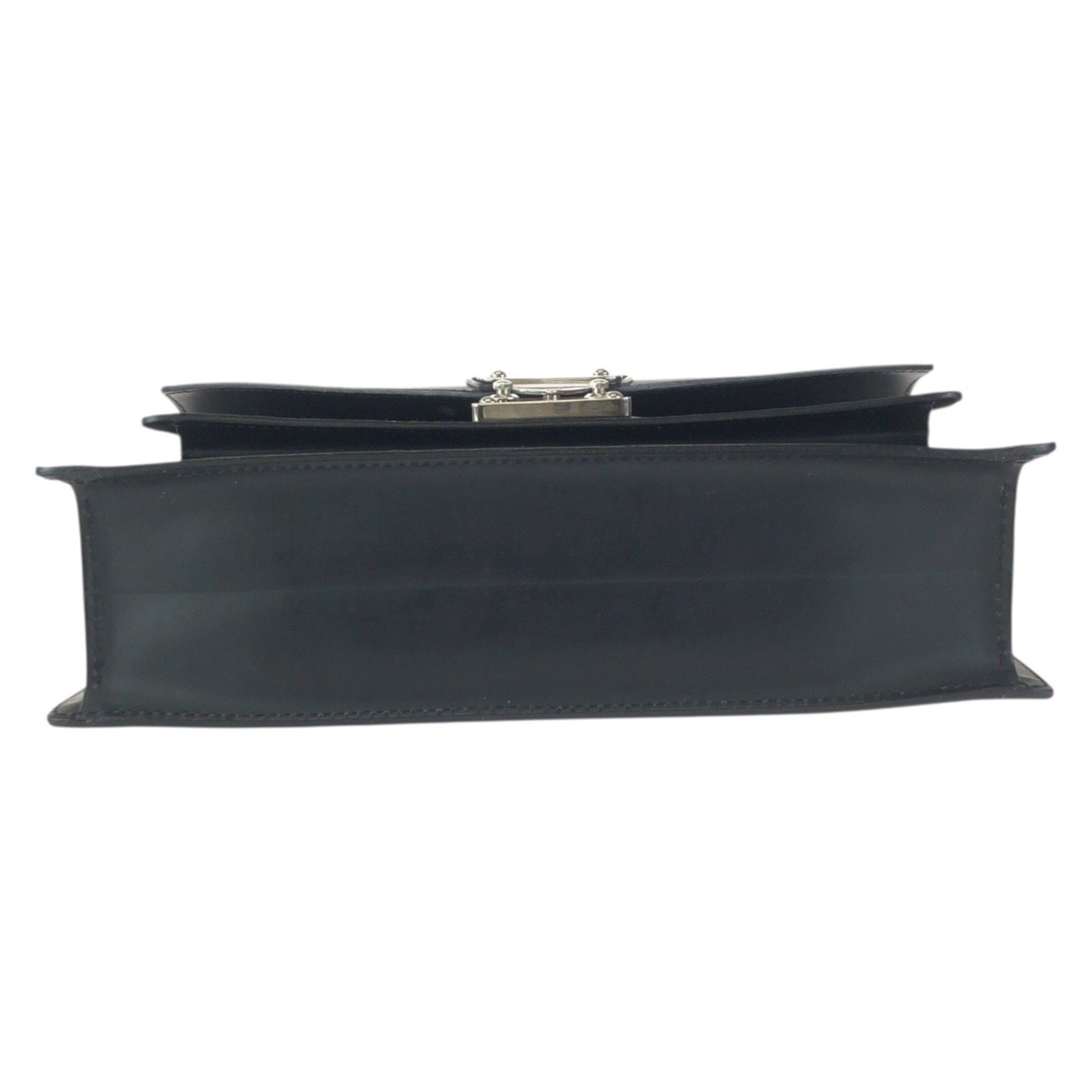 Louis Vuitton Black Leather Shoulder Bag (Pre-Owned)