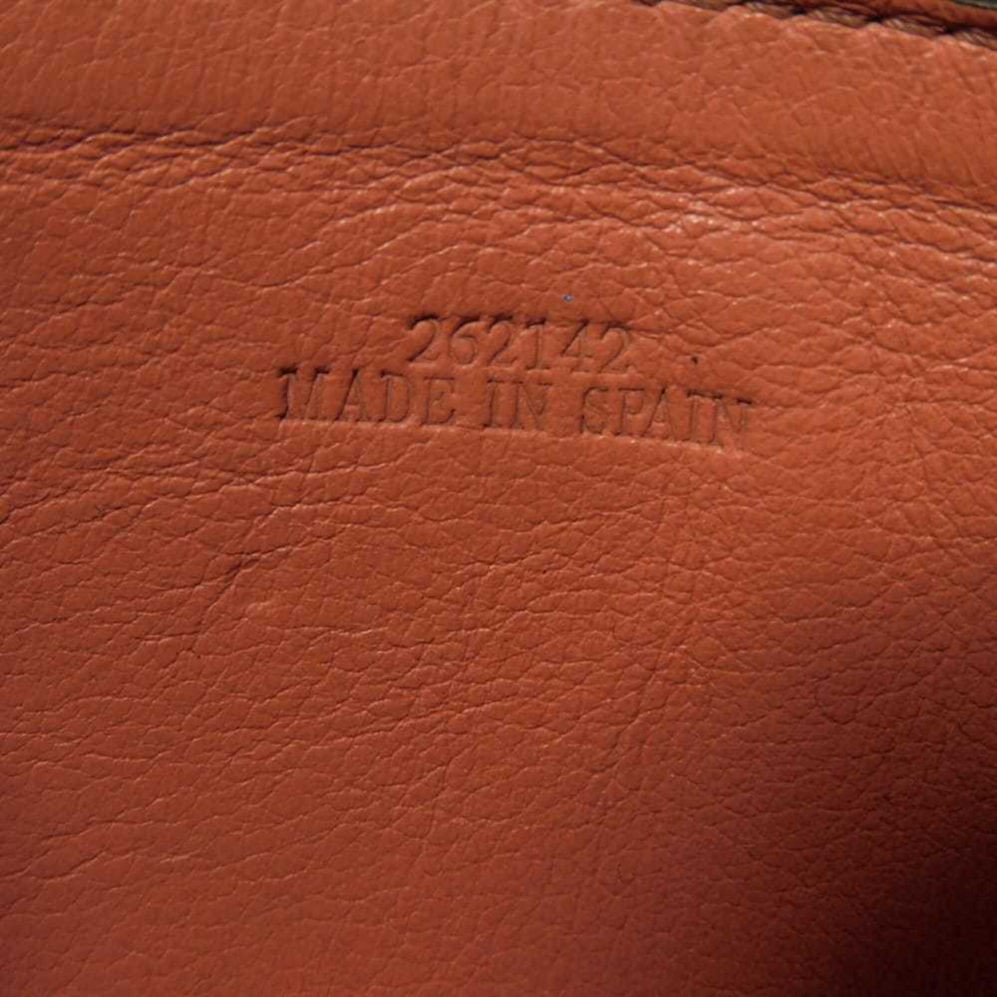 Loewe Gray Leather Coin Purse/Coin Case (Pre-Owned)