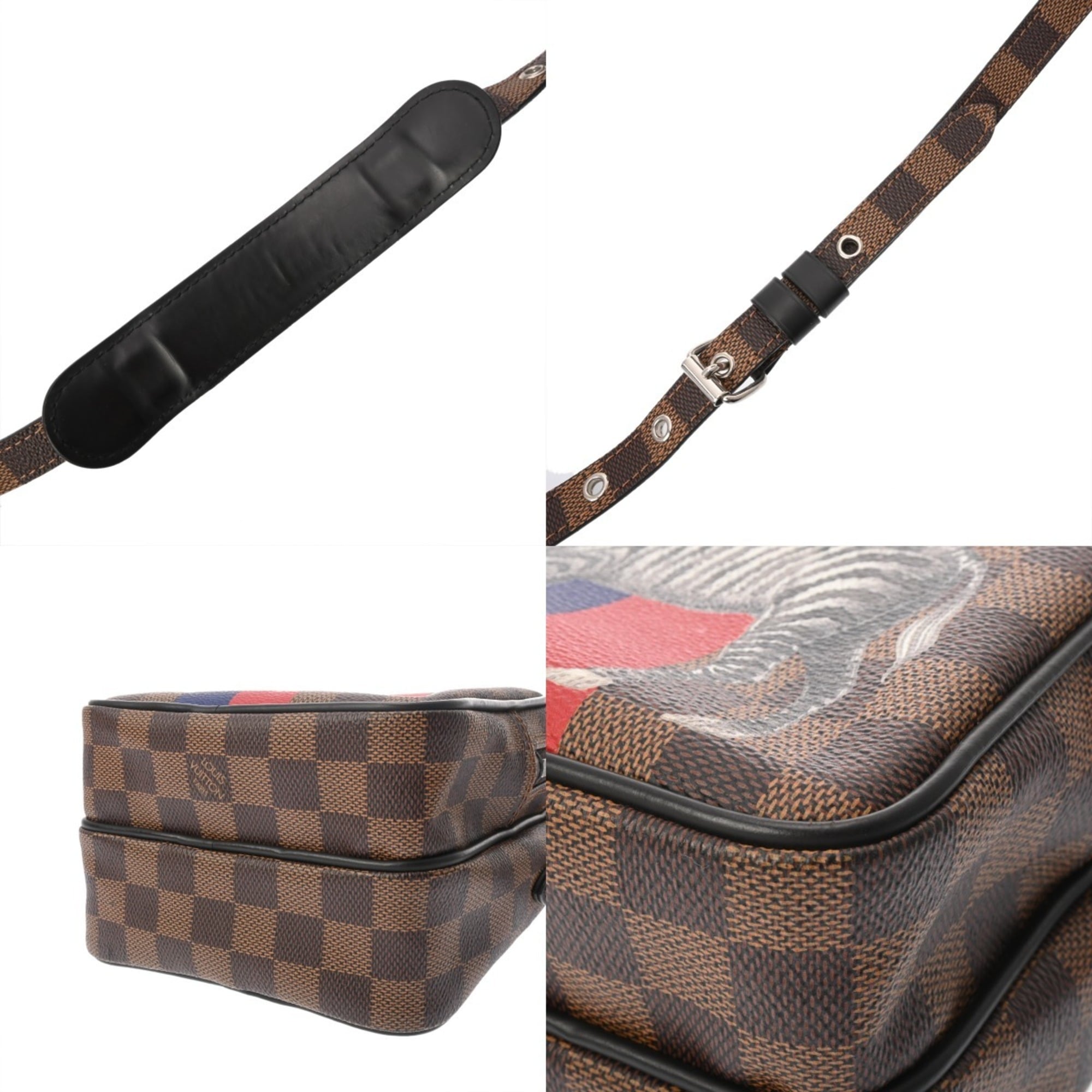 Louis Vuitton Brown Damier Canvas Shoulder Bag (Pre-Owned)