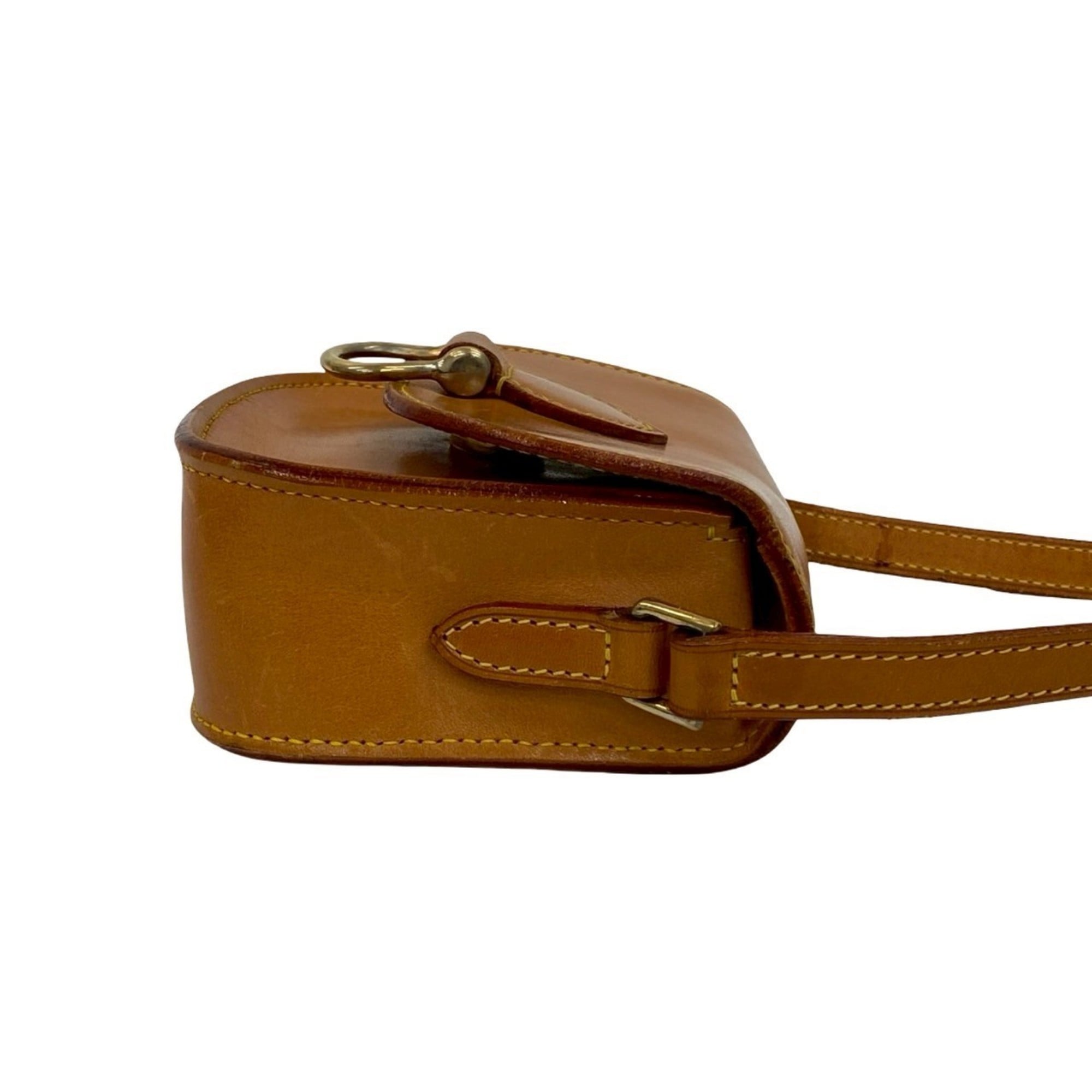 Louis Vuitton Brown Leather Pochette Shoulder Bag (Pre-Owned)