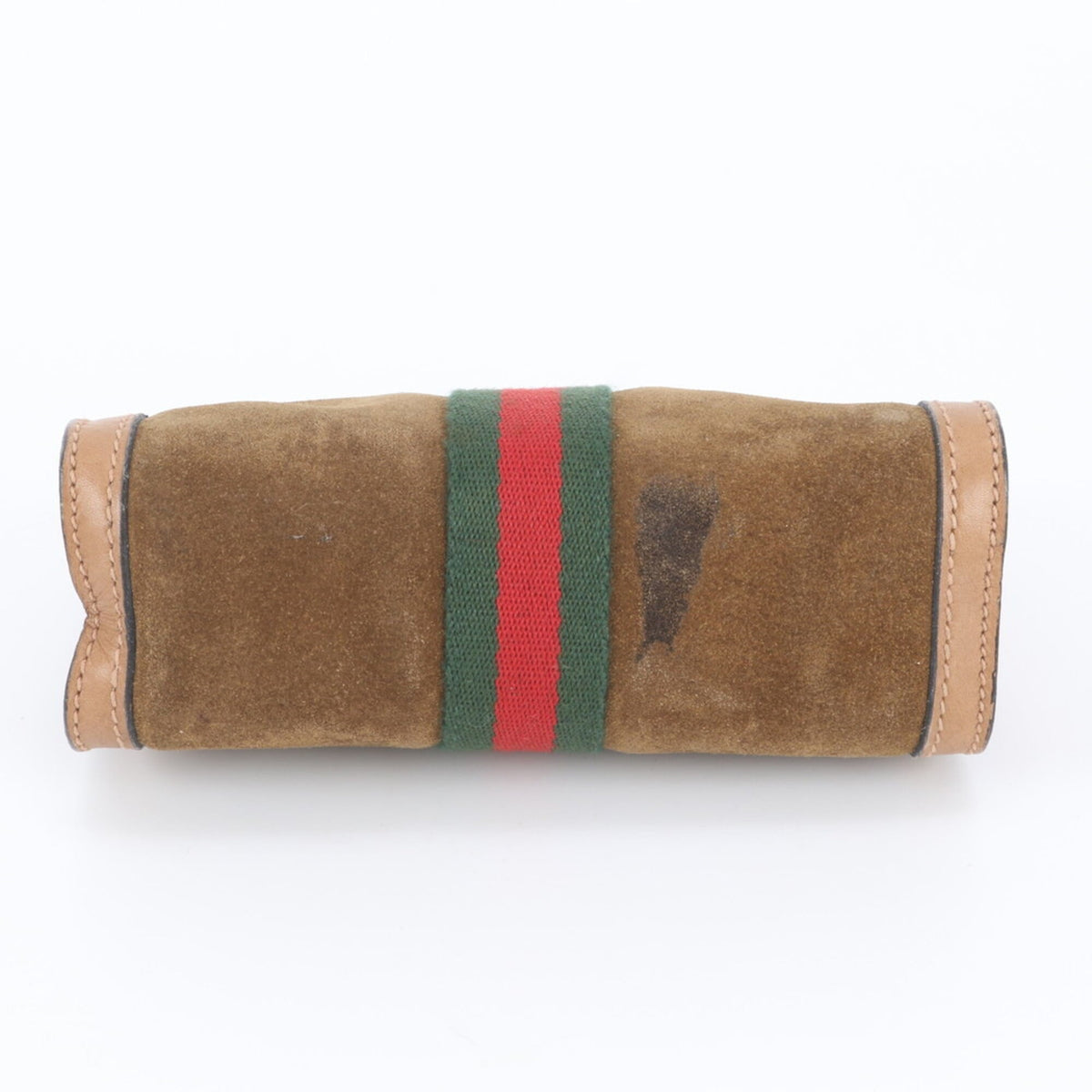 Gucci Brown Leather Clutch Bag Pouch (Pre-Owned)