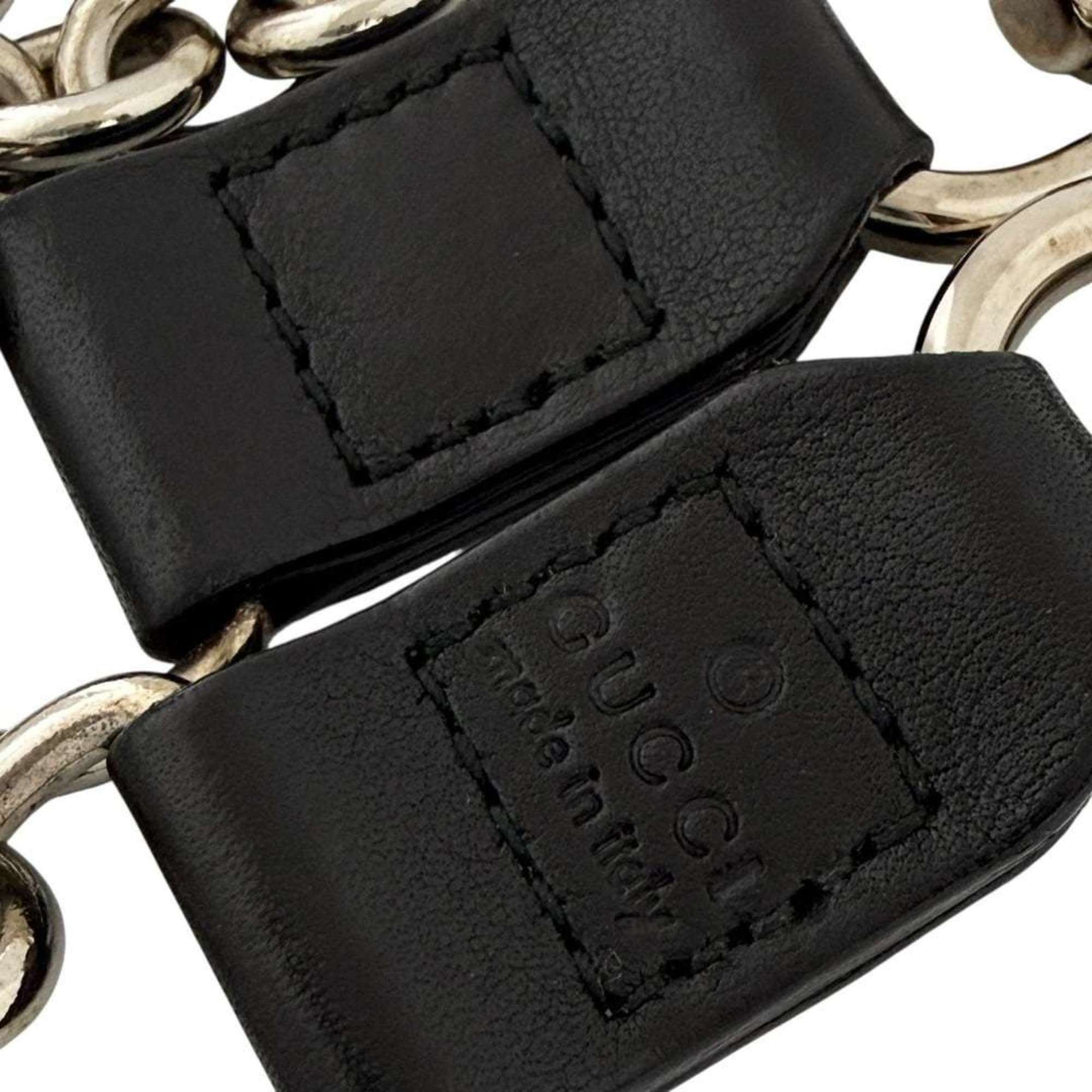 Gucci Leather Metal Chain/Shoulder Wallet (Pre-Owned)