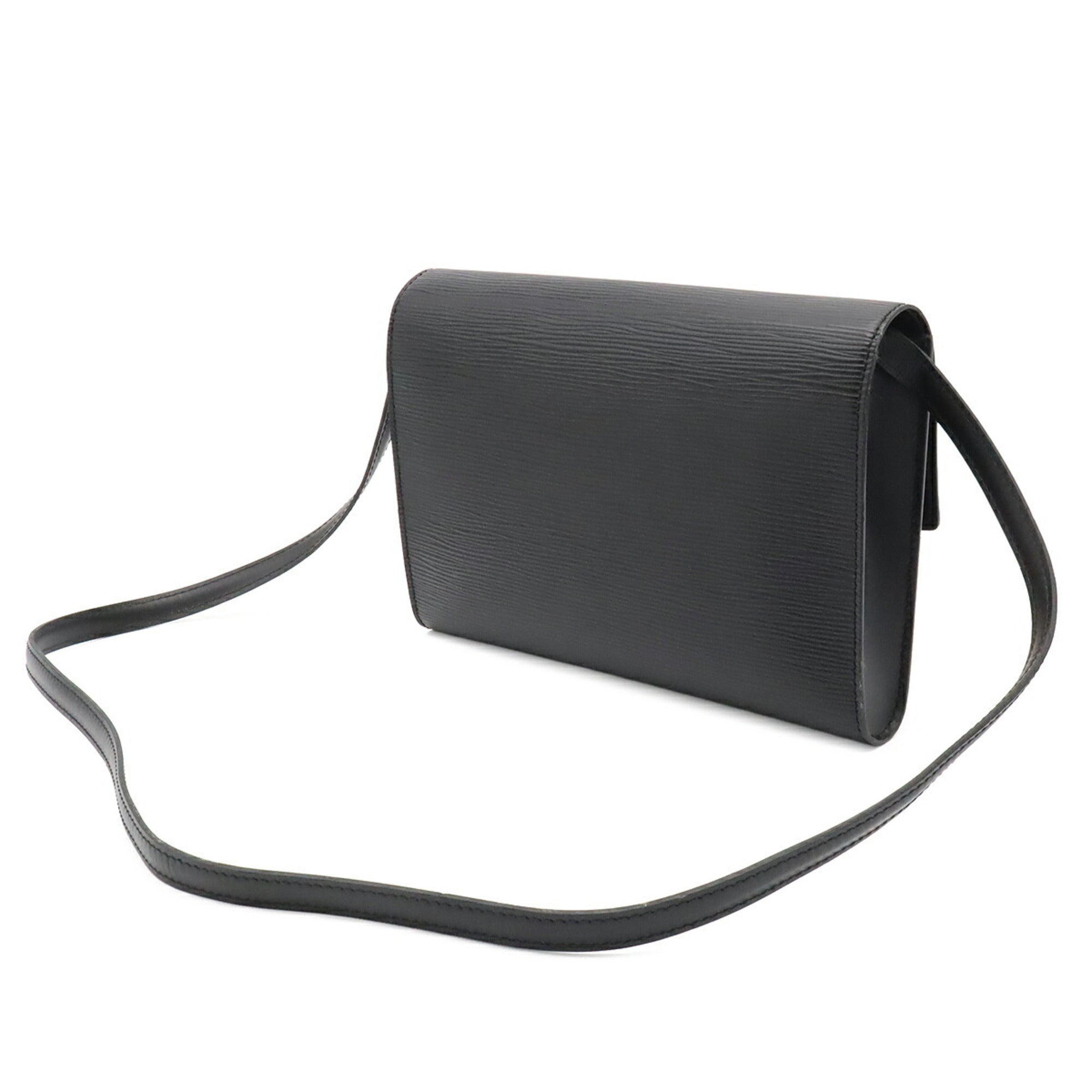 Louis Vuitton Epi Black Noir Epi Leather Clutch Bag Shoulder Bag (Pre-Owned)