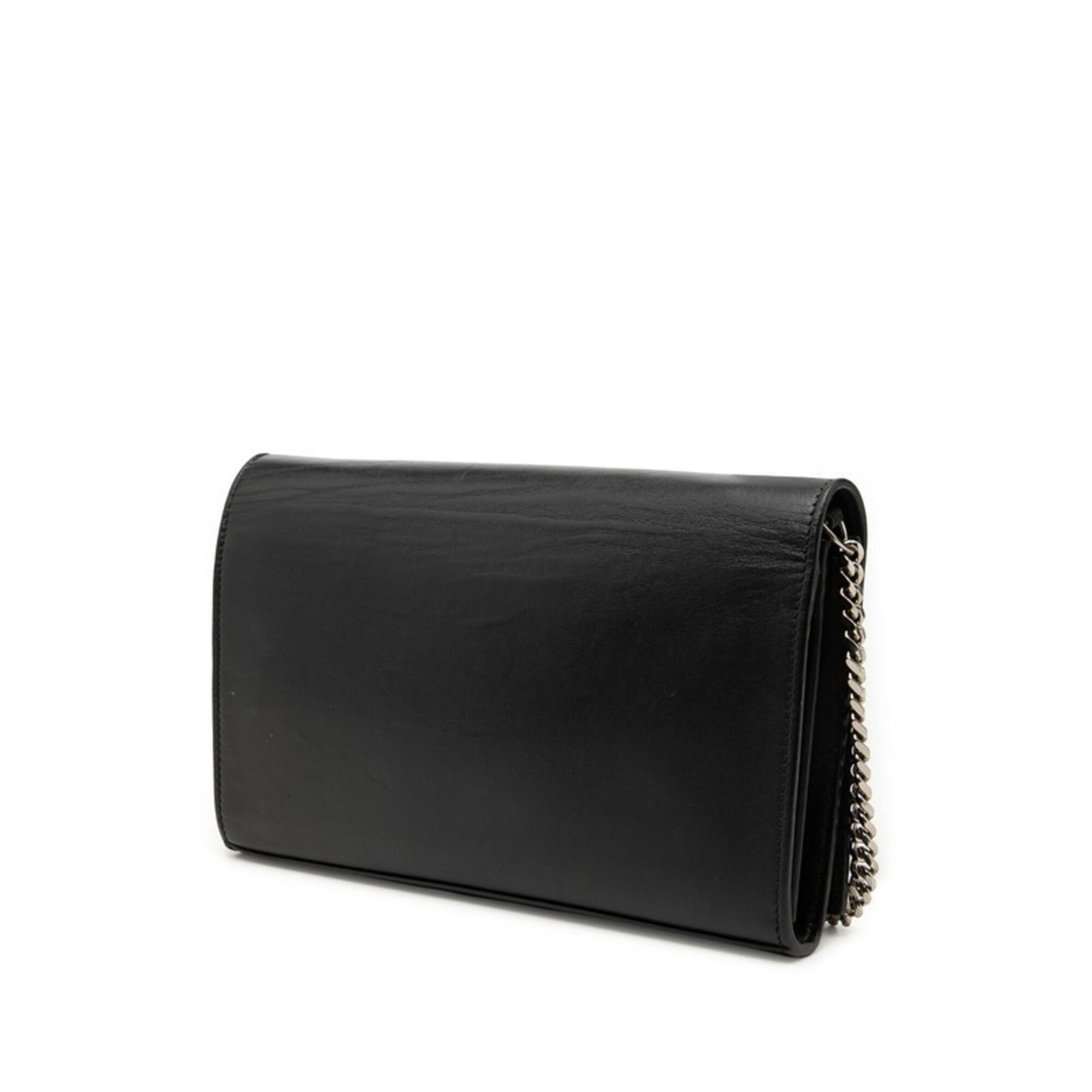 Saint Laurent Black Leather Shoulder Bag (Pre-Owned)
