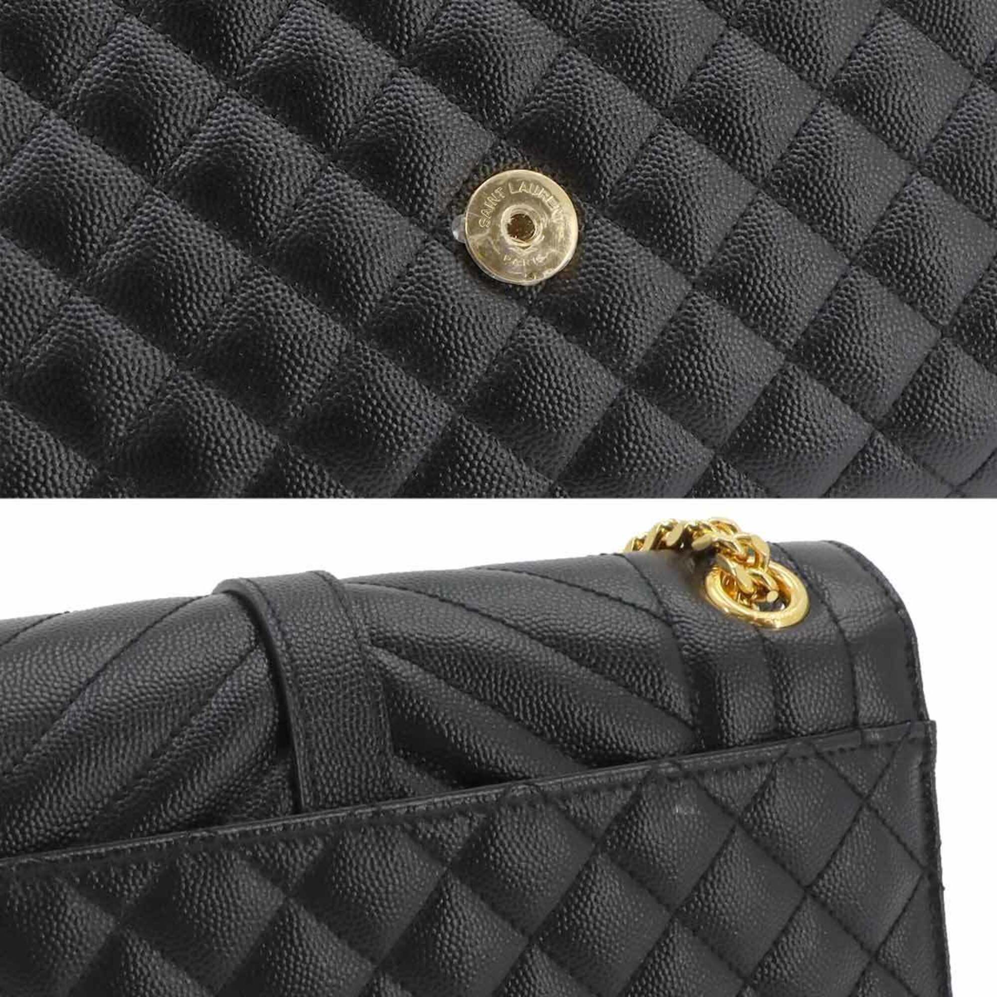 Saint Laurent Black Leather Handbag Shoulder Bag (Pre-Owned)