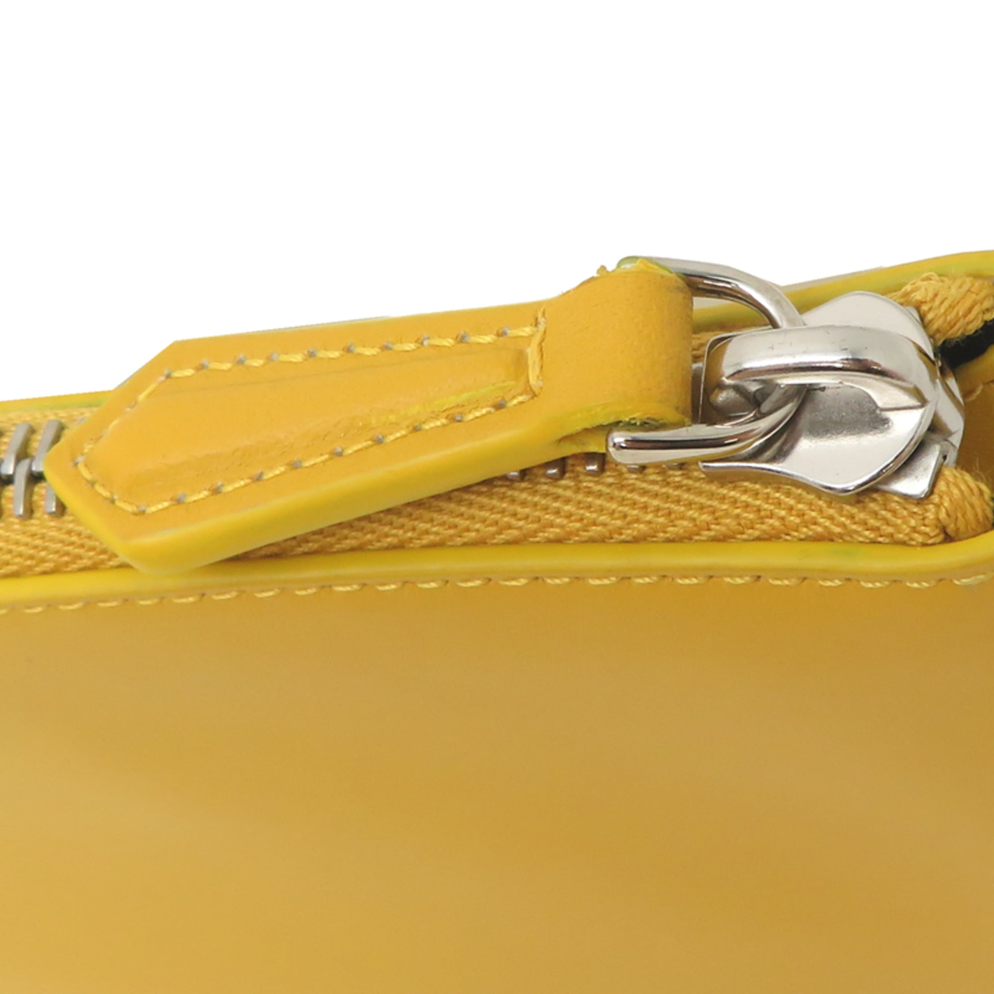 Fendi Yellow Leather Pouch (Pre-Owned)