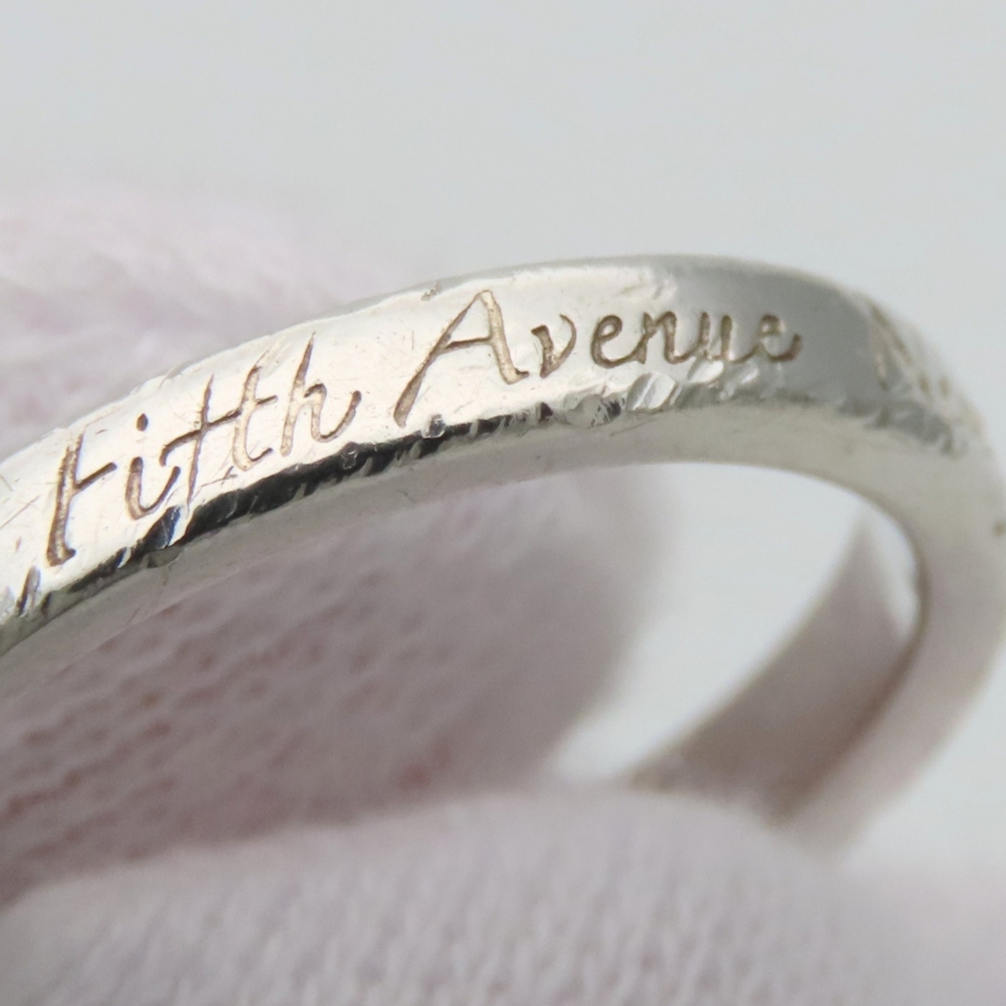 Tiffany Silver Silver 925 Band Ring (Pre-Owned)