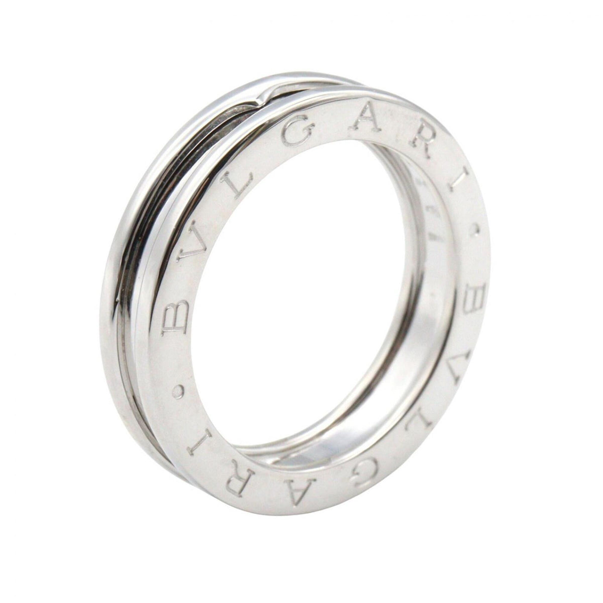 Bvlgari Silver White Gold (18K) Band Ring (Pre-Owned)