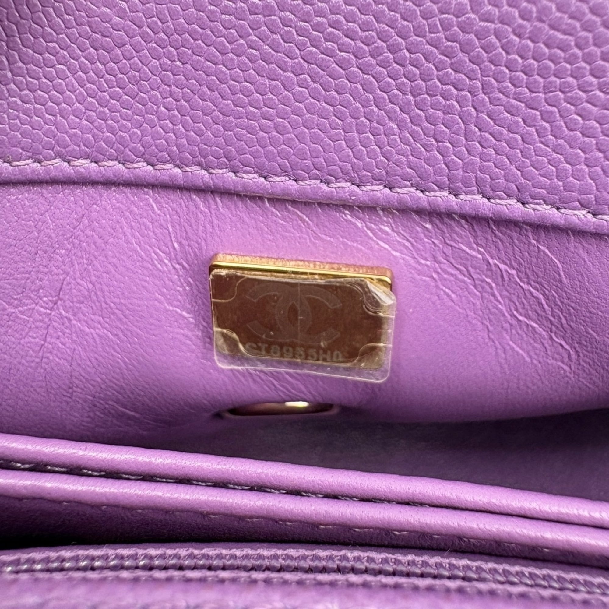 Chanel Matelasse Purple Handbag (Pre-Owned)