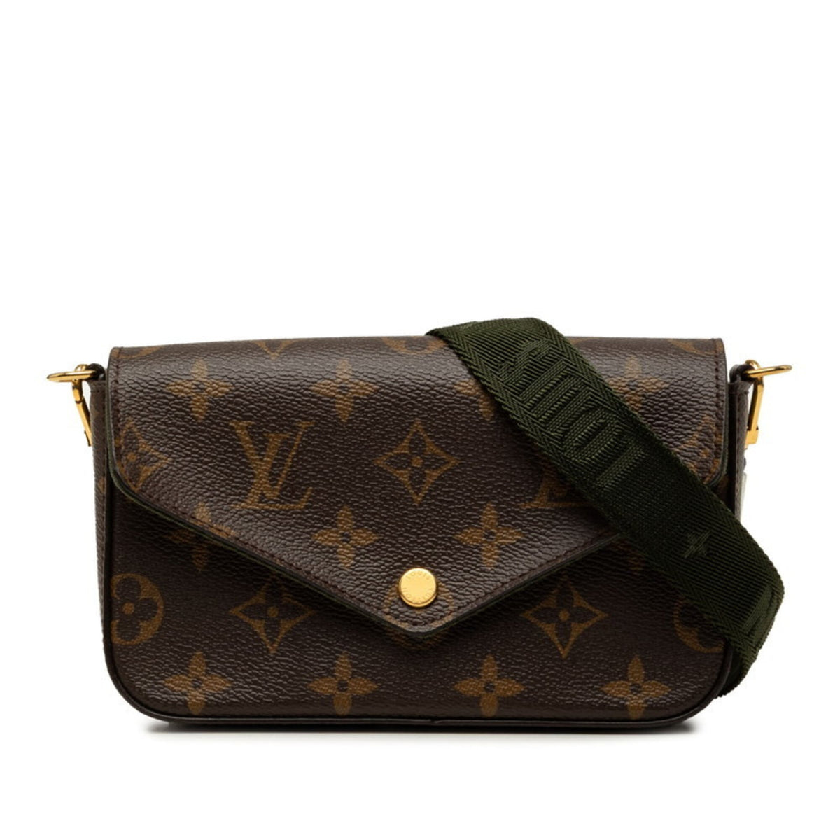 Louis Vuitton Brown Khaki Monogram Monogram Pochette Pouch Shoulder Bag (Pre-Owned)