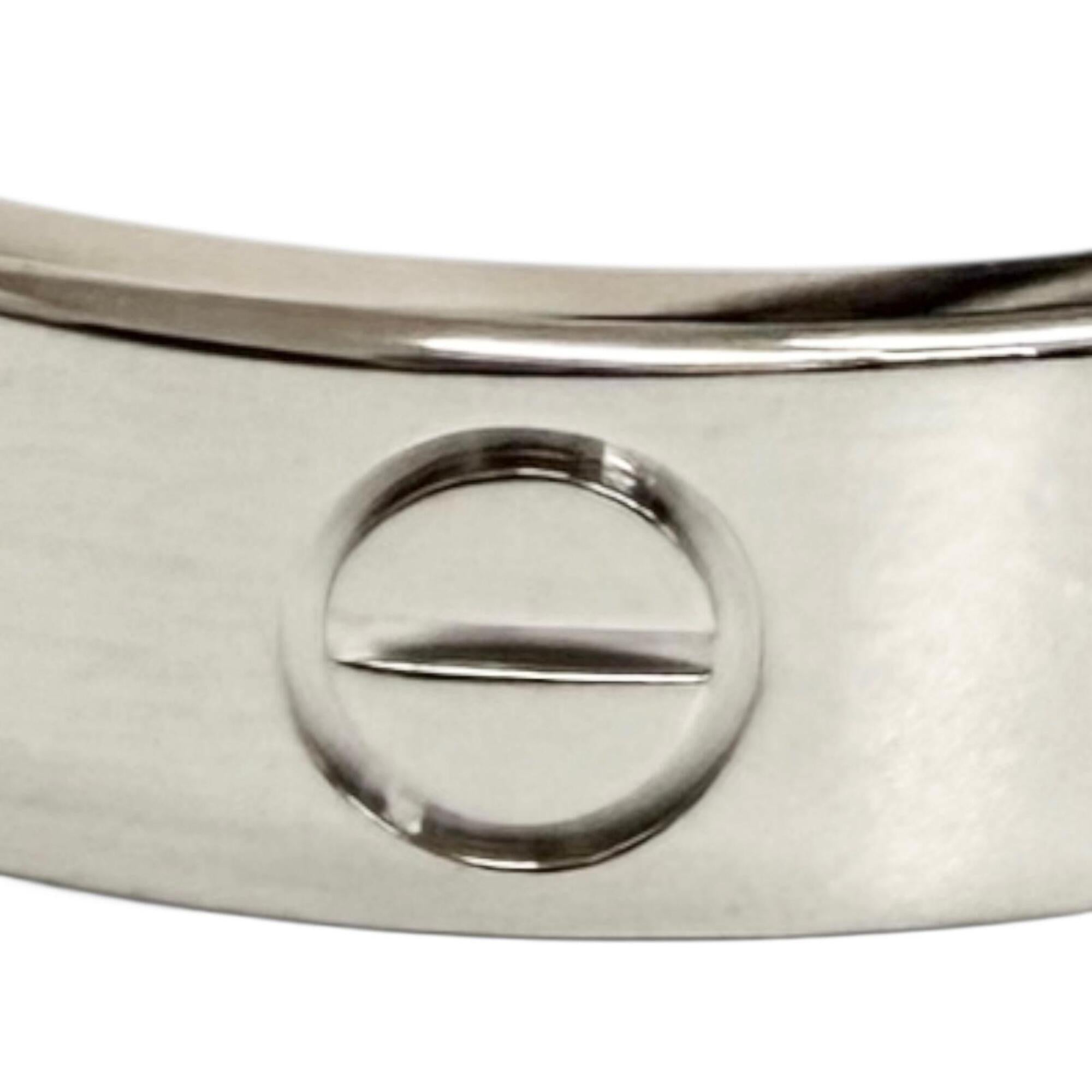 Cartier White Gold White Gold (18K) Band Ring (Pre-Owned)