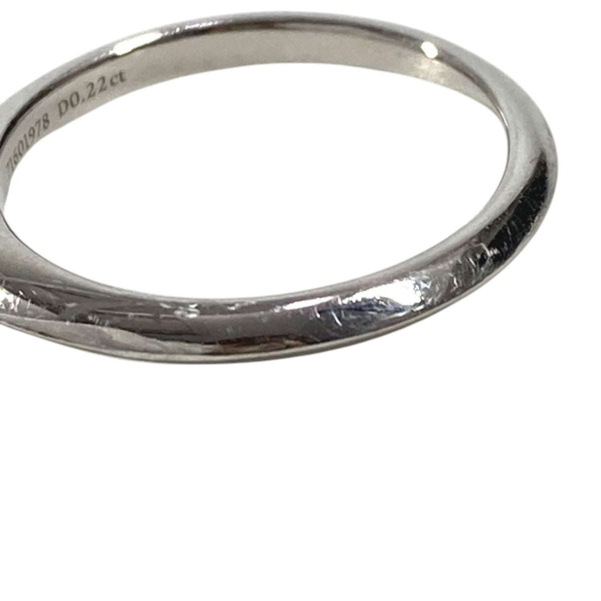 Tiffany Silver Platinum 950 Band Ring (Pre-Owned)