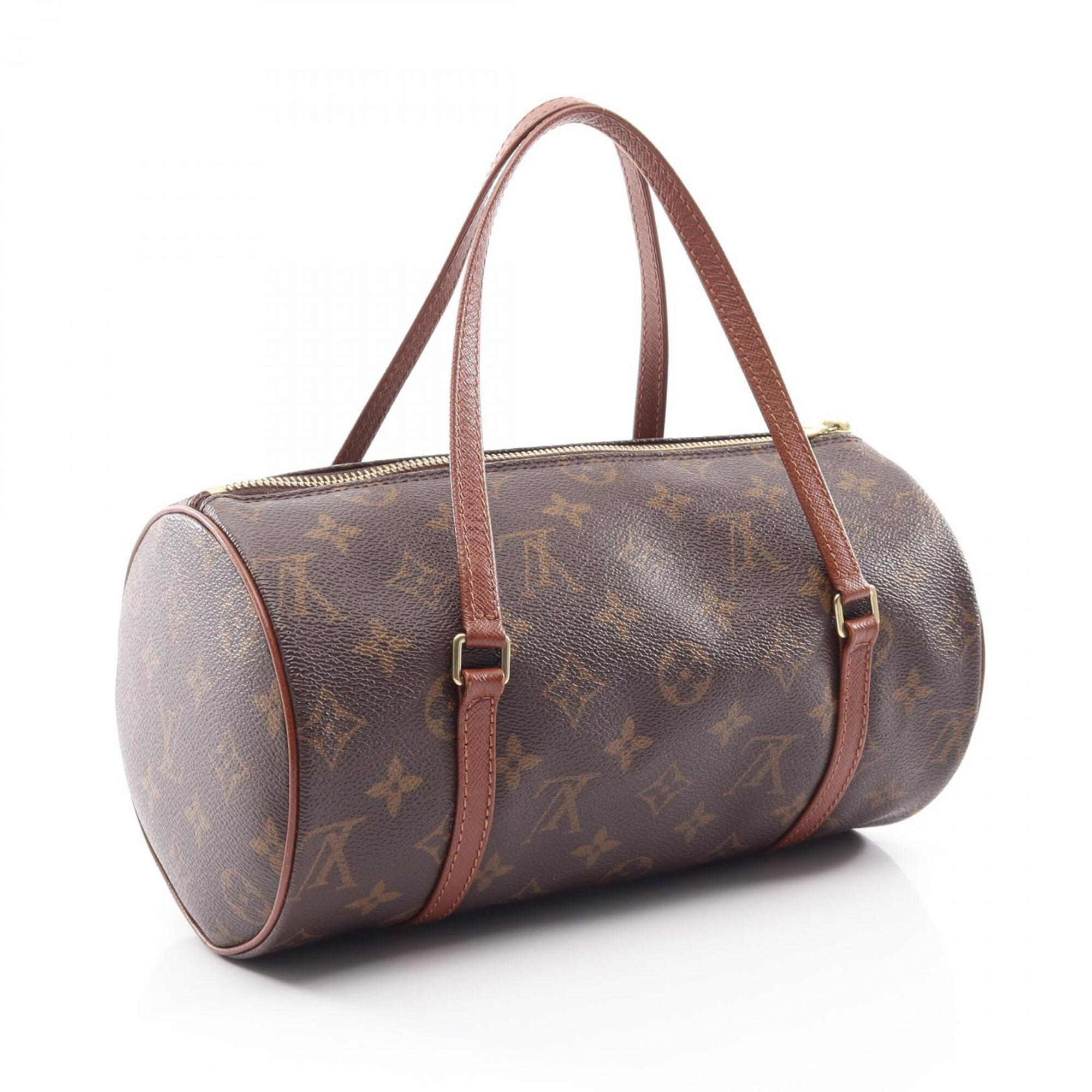 Louis Vuitton Brown Monogram Coated Canvas Leather Handbag (Pre-Owned)
