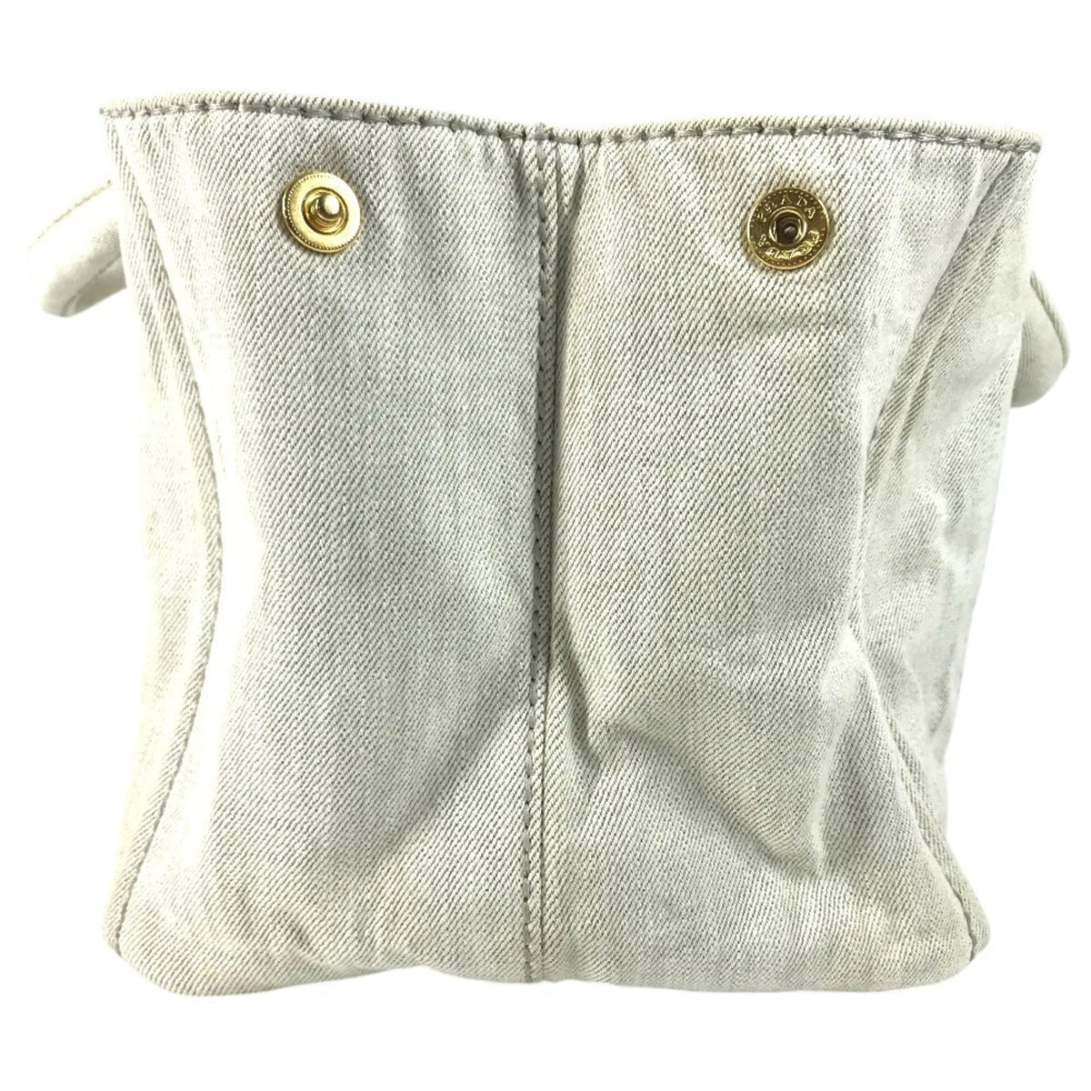 Prada White Cotton Handbag Tote Bag (Pre-Owned)
