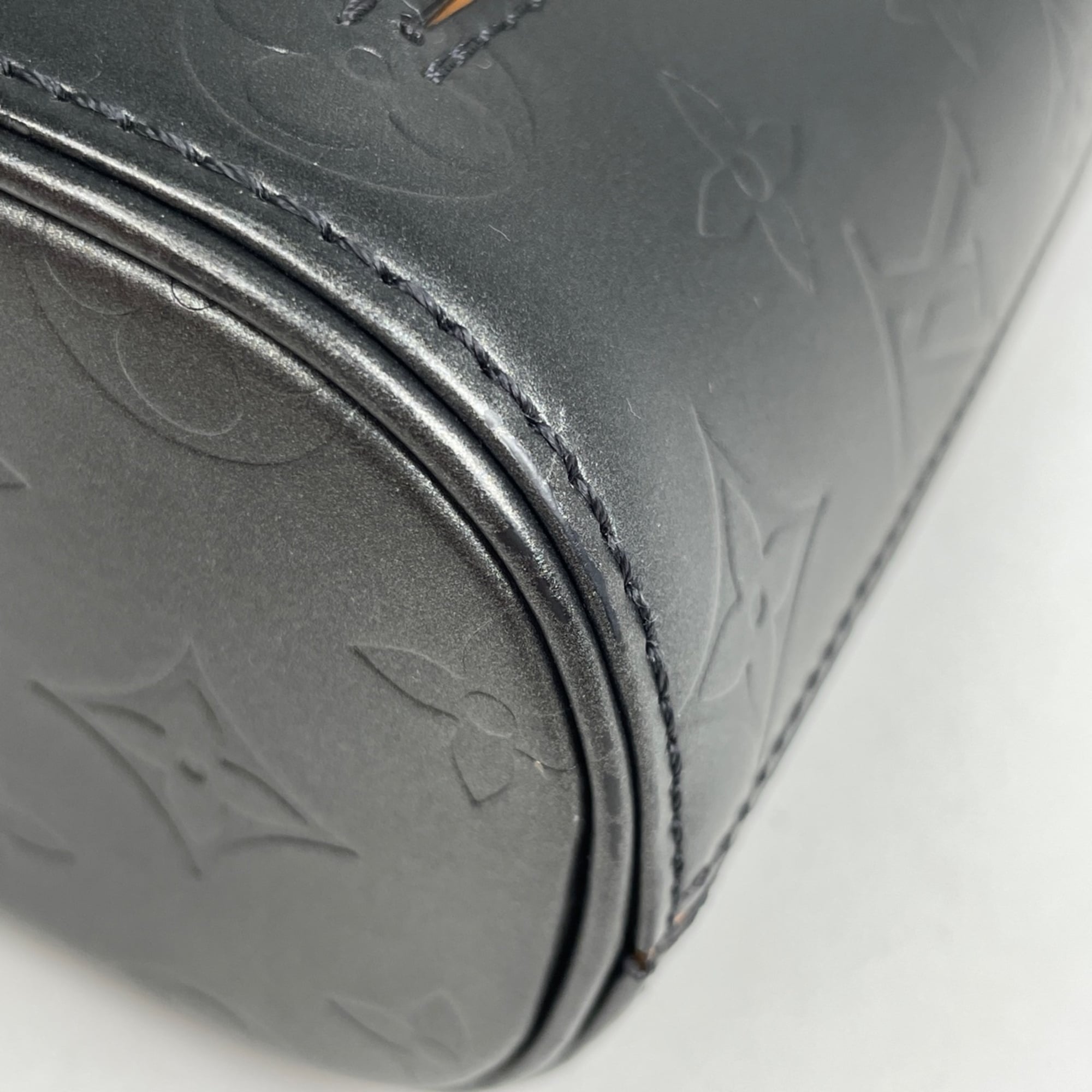 Louis Vuitton Black Noir Monogram Mat Shoulder Bag (Pre-Owned)