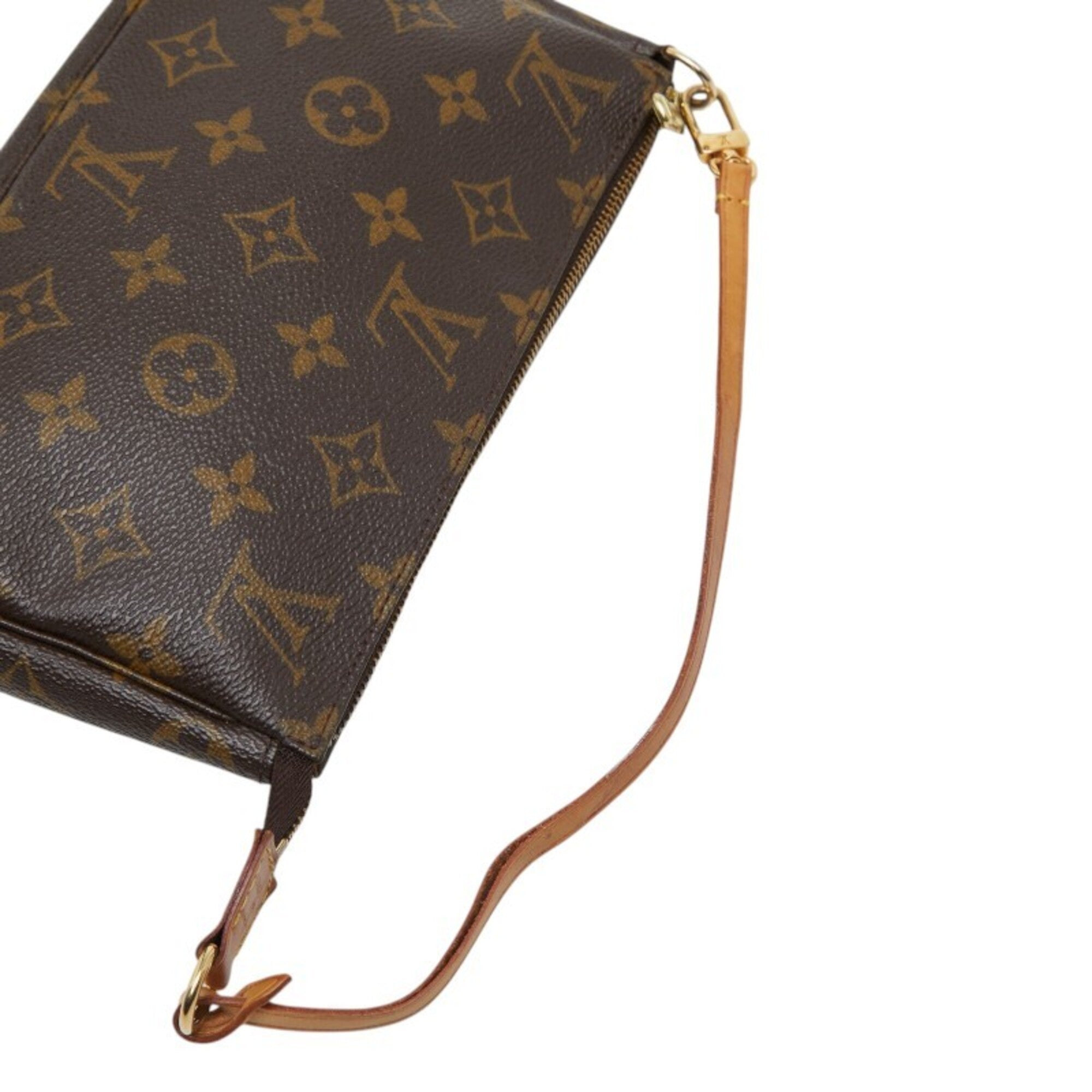Louis Vuitton Brown Monogram Monogram Handbag Pochette Pouch (Pre-Owned)