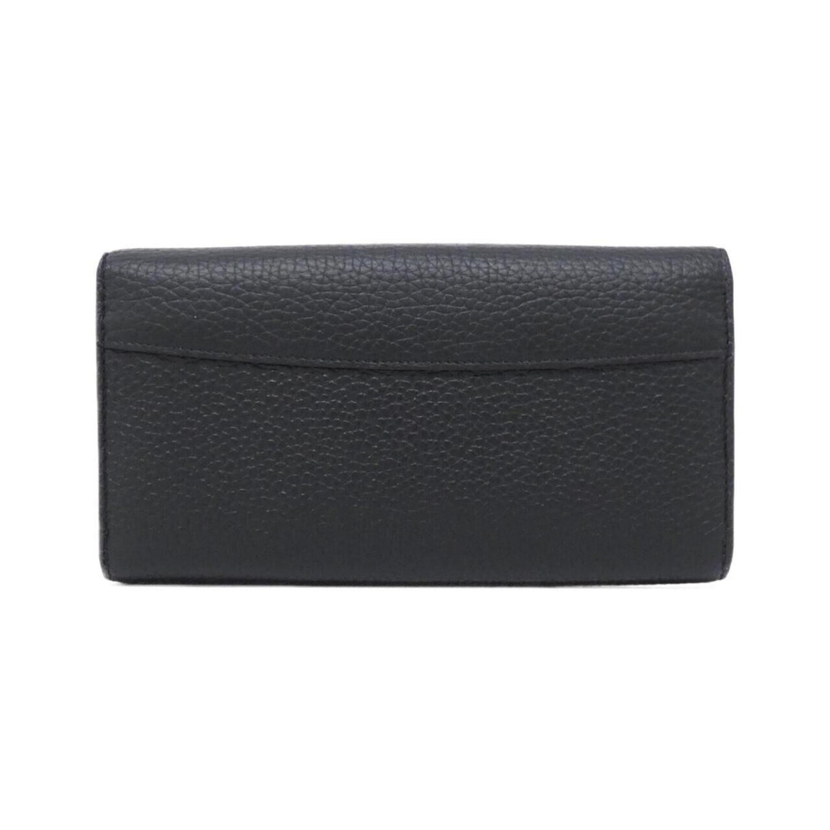 Louis Vuitton Black Leather Long Wallet (Bi-Fold) (Pre-Owned)