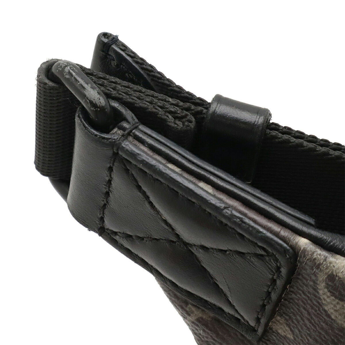 Louis Vuitton Black Gray Multi-Color Monogram Leather Pouch (Pre-Owned)