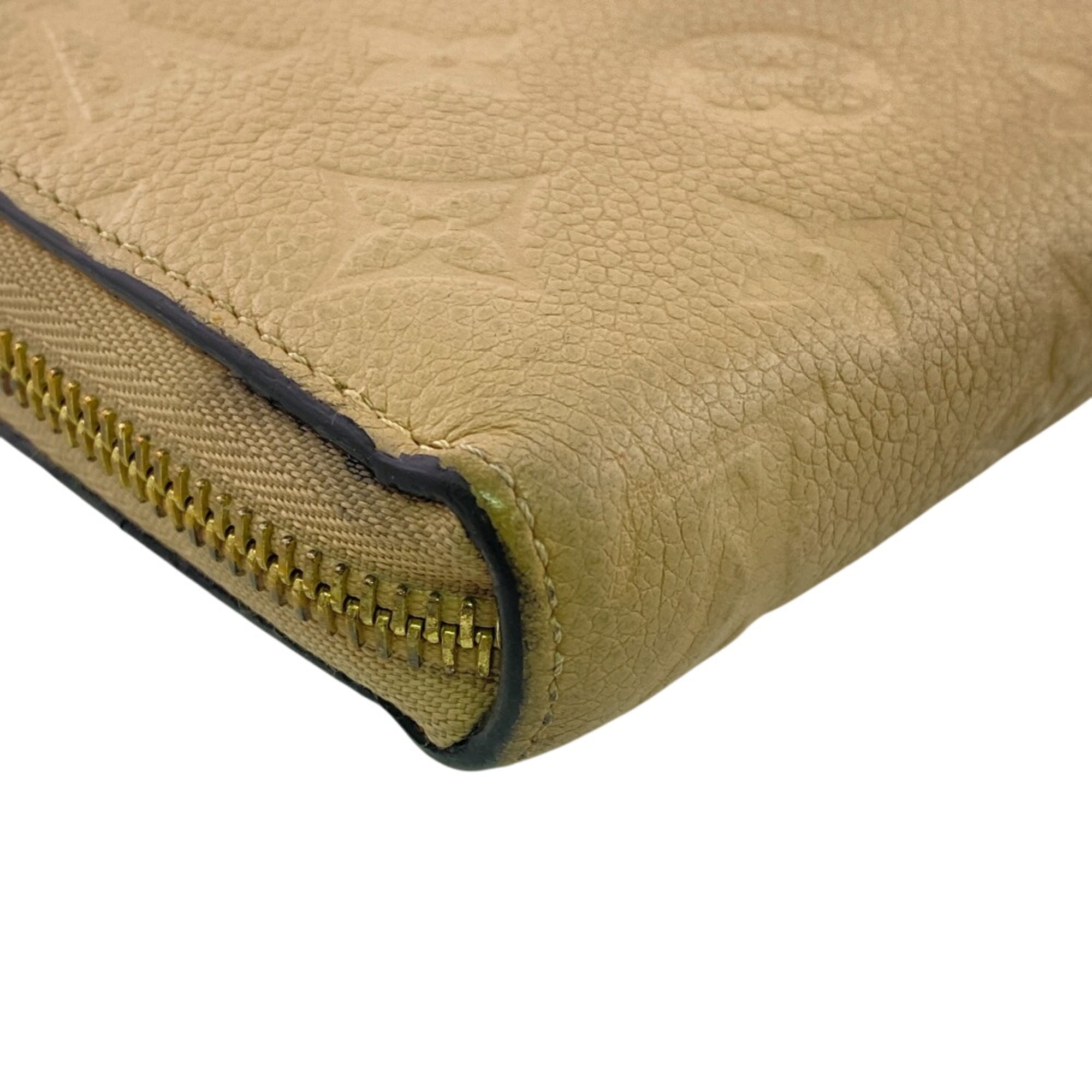 Louis Vuitton Monogram Empreinte Beige Beige Gold Monogram Empreinte Leather Long Wallet (Bi-Fold) (Pre-Owned)