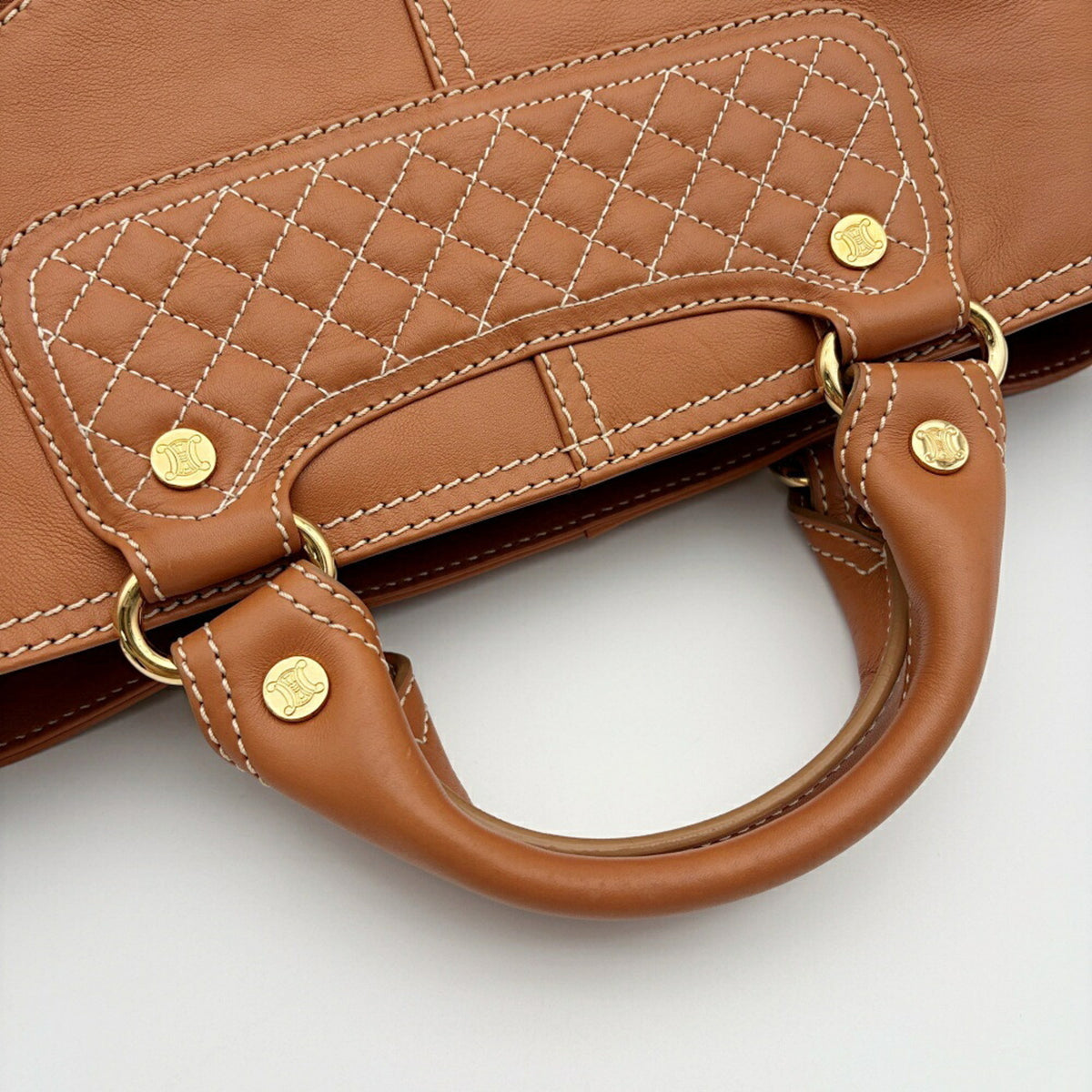 Celine Brown Camel Leather Handbag (Pre-Owned)