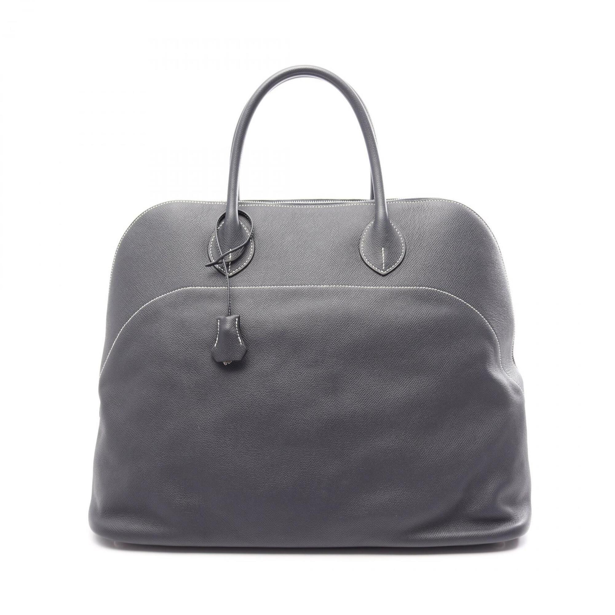 Hermes Navy Epsom Leather Handbag Tote Bag (Pre-Owned)