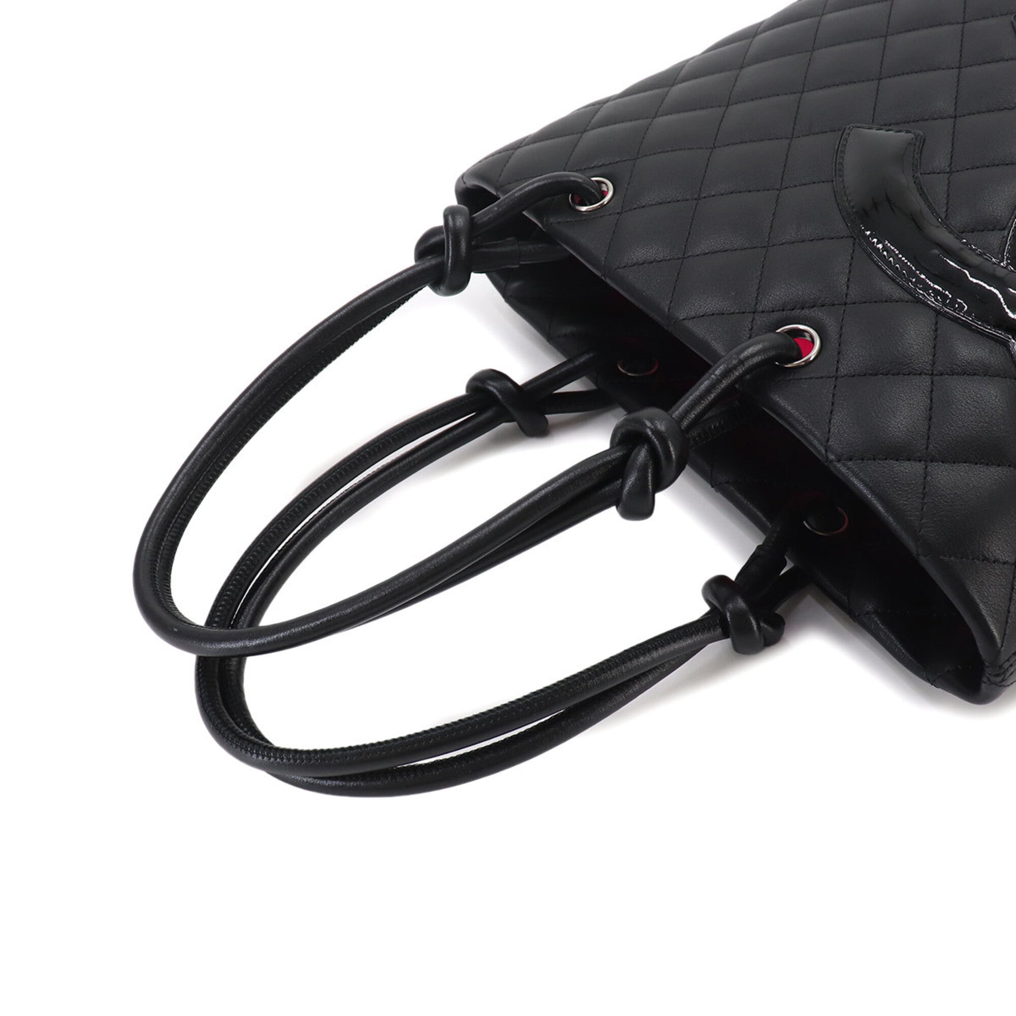 Chanel Black Leather Handbag Tote Bag (Pre-Owned)