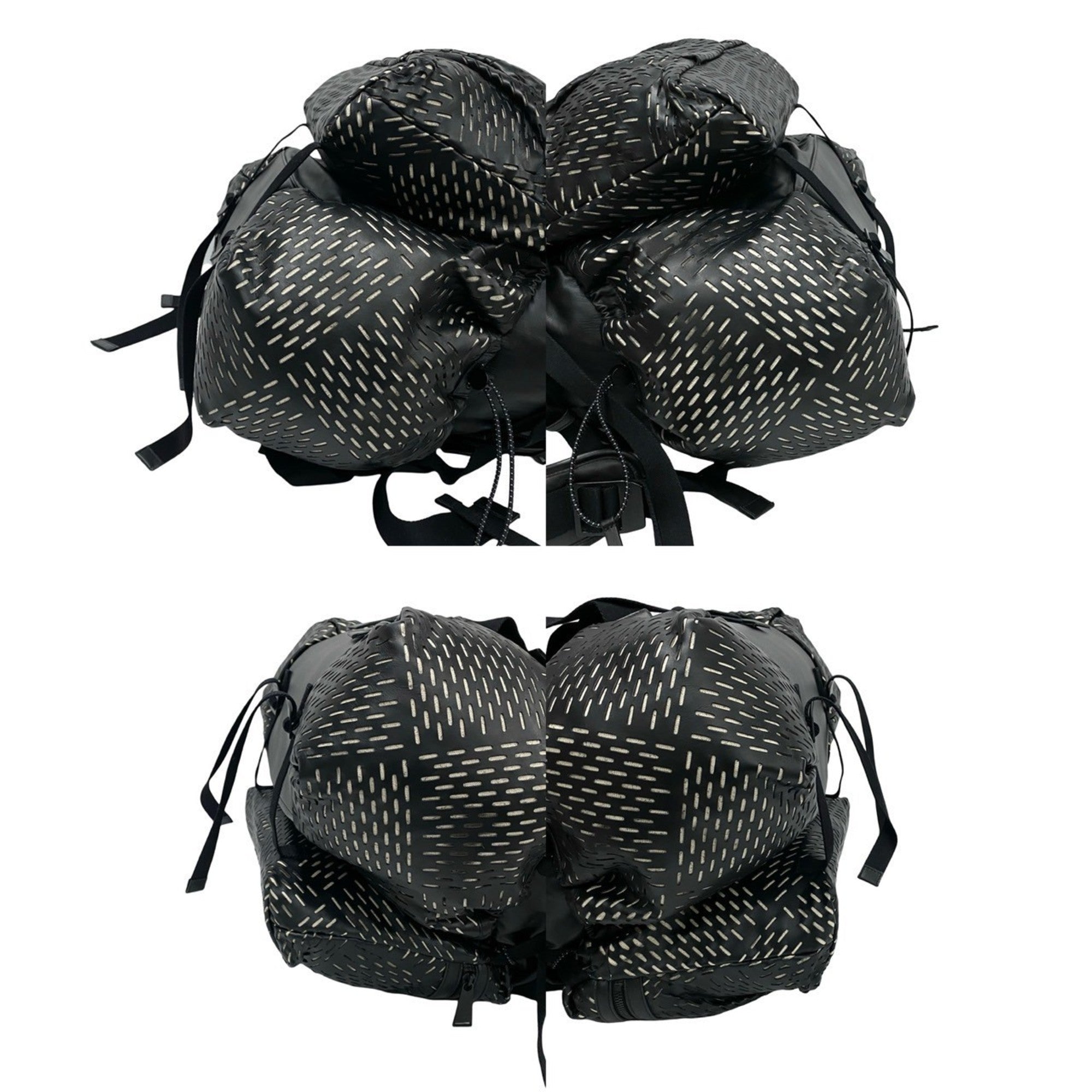 Bottega Veneta Black Leather Backpack (Pre-Owned)