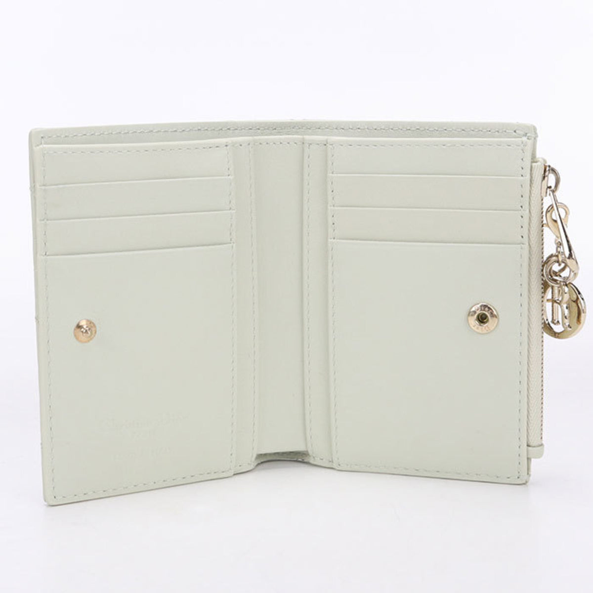 Christian Dior Green Leather Wallet (Bi-Fold) (Pre-Owned)