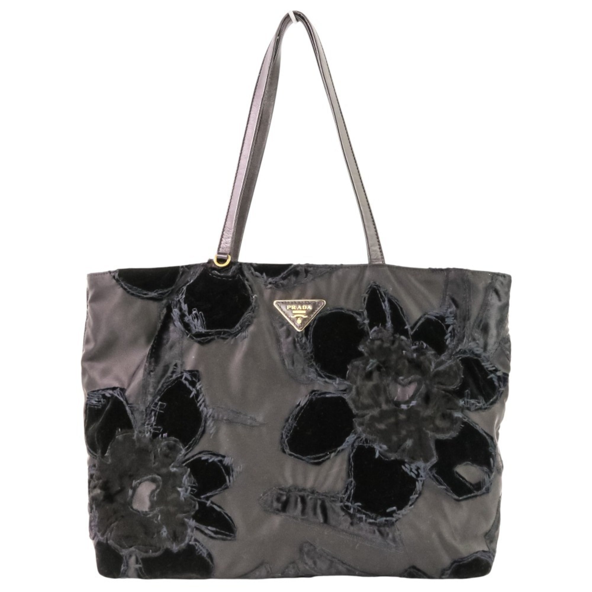 Prada Black Nylon Tote Bag (Pre-Owned)