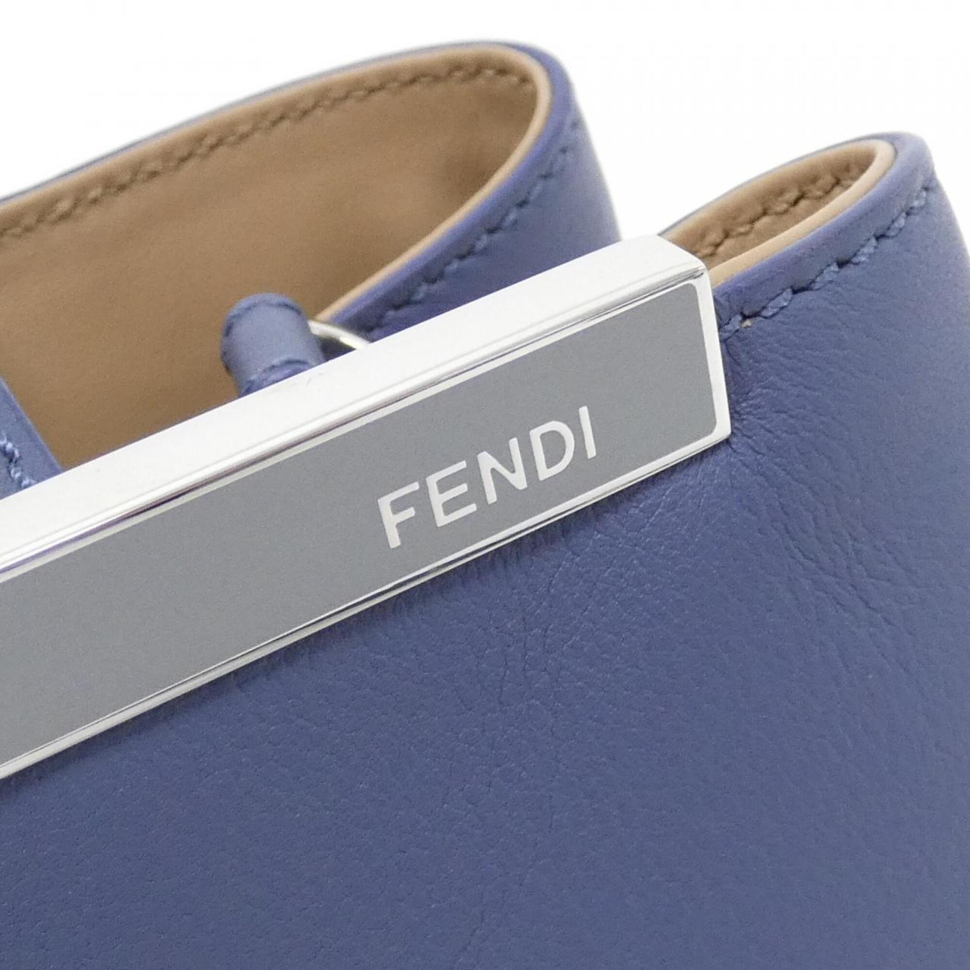 Fendi Blue Leather Handbag (Pre-Owned)