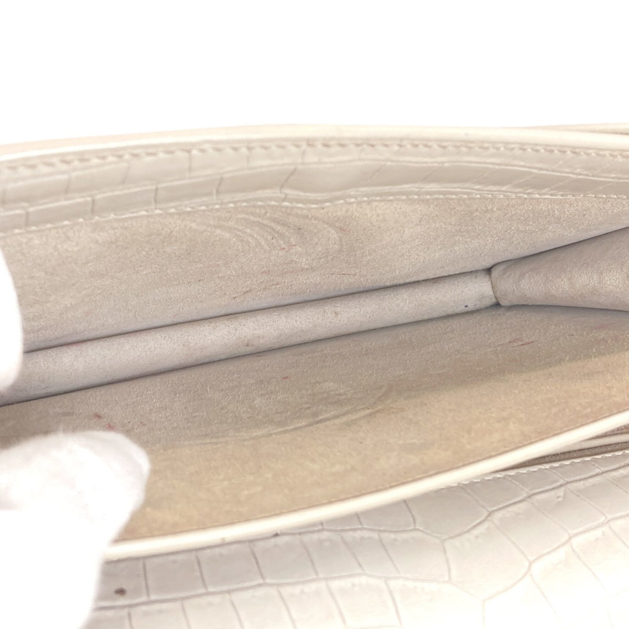 Saint Laurent White Leather Shoulder Bag (Pre-Owned)