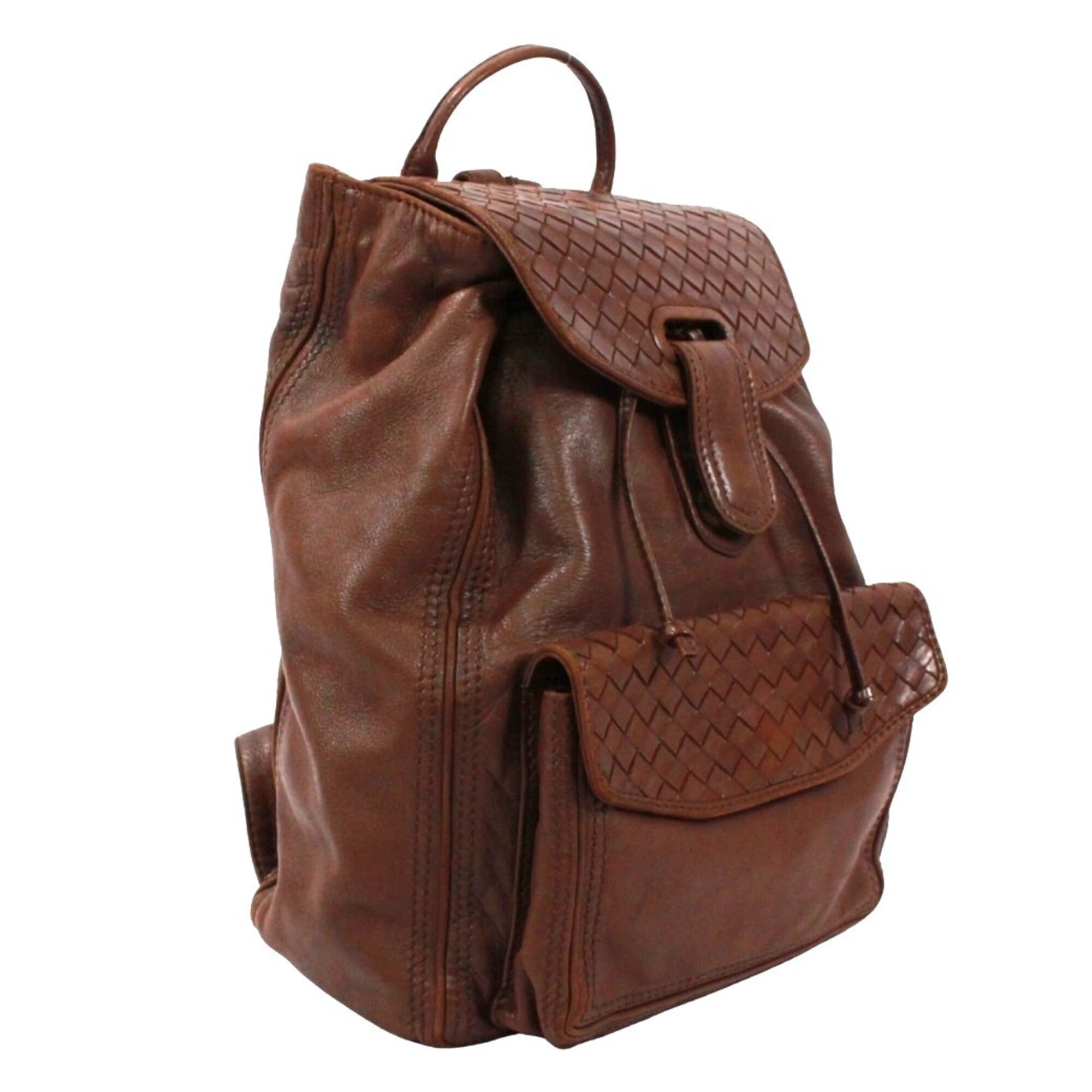 Bottega Veneta Brown Leather Backpack (Pre-Owned)