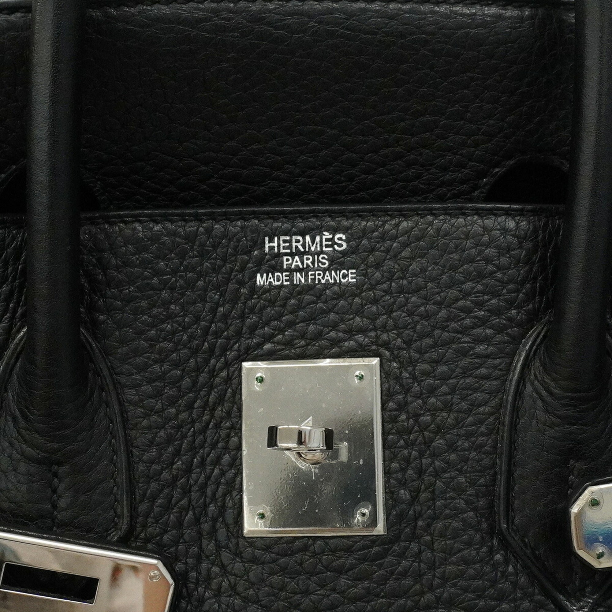Hermes Black Togo Leather Handbag (Pre-Owned)