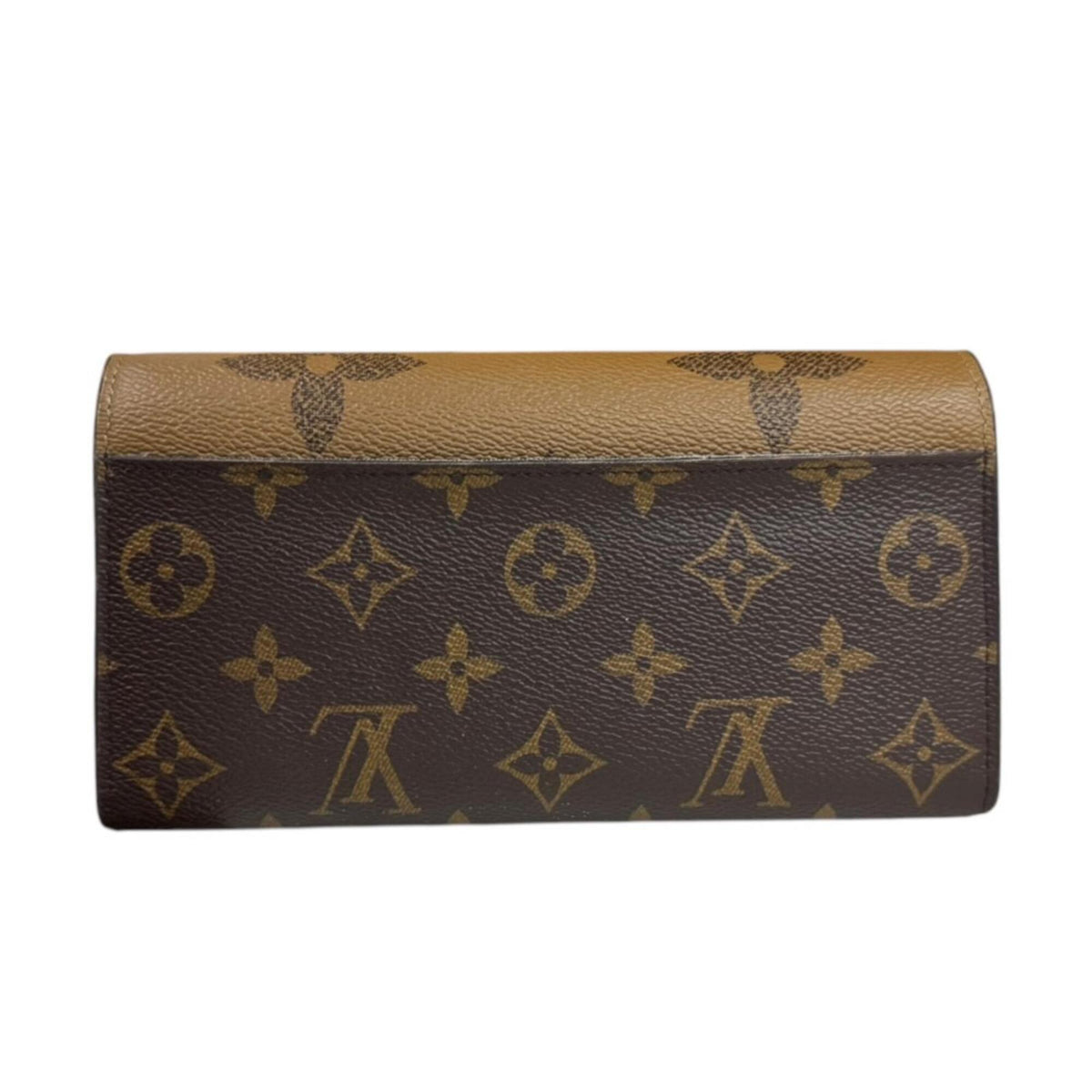 Louis Vuitton Monogram Brown Monogram Canvas Monogram Reverse Long Wallet (Bi-Fold) (Pre-Owned)