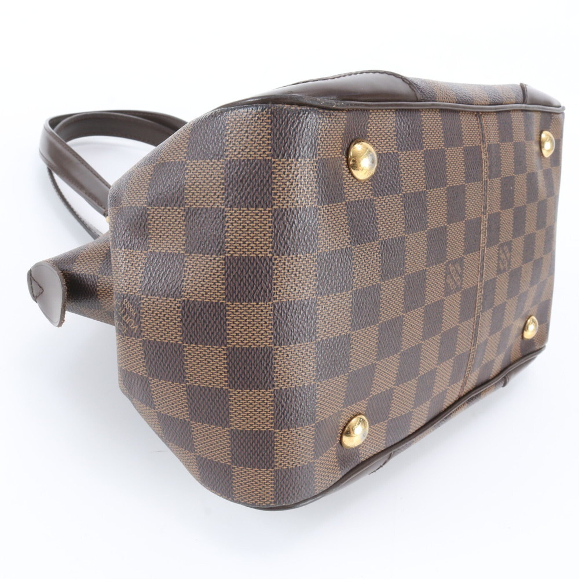 Louis Vuitton Ebene Leather Coated Canvas Handbag Shoulder Bag Tote Bag (Pre-Owned)