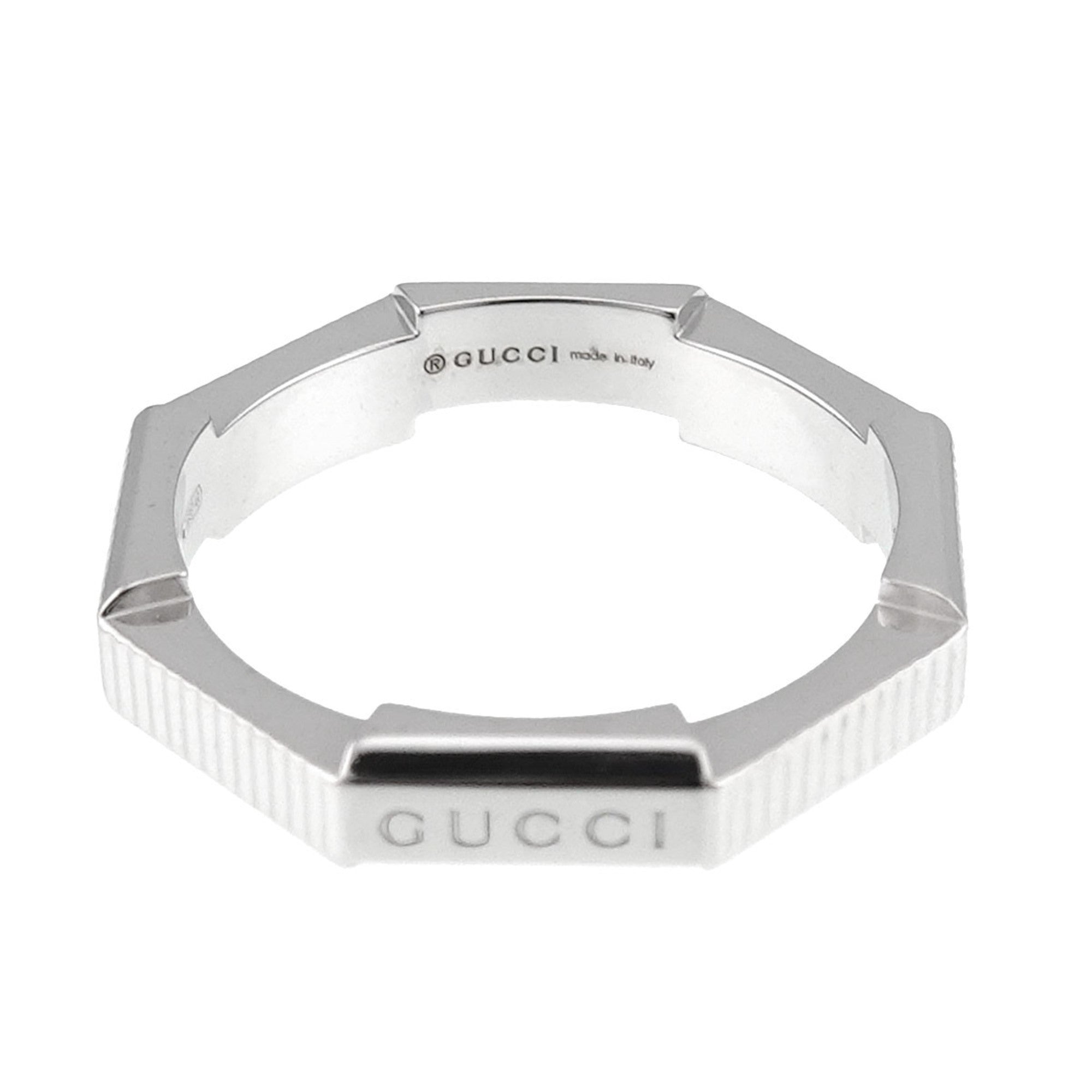 Gucci White Gold (18K) Band Ring (Pre-Owned)