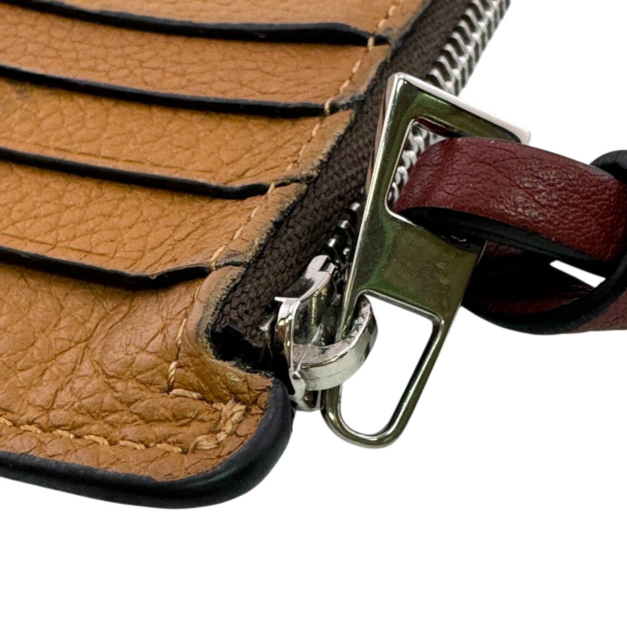 Loewe Brown Leather Coin Purse/Coin Case (Pre-Owned)