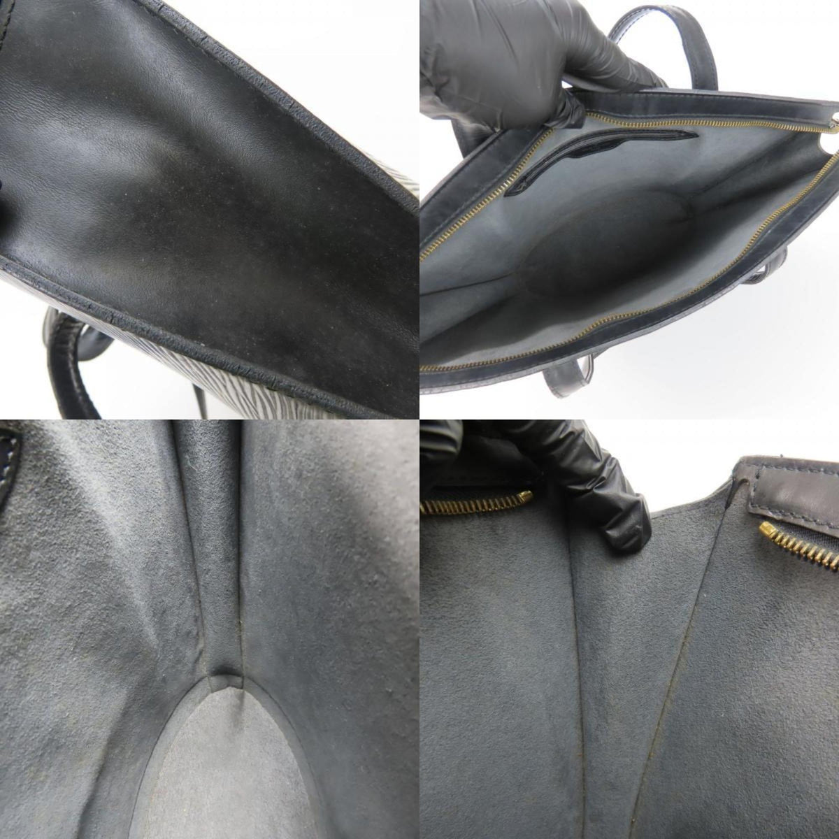 Louis Vuitton Black Noir Epi Leather Tote Bag (Pre-Owned)