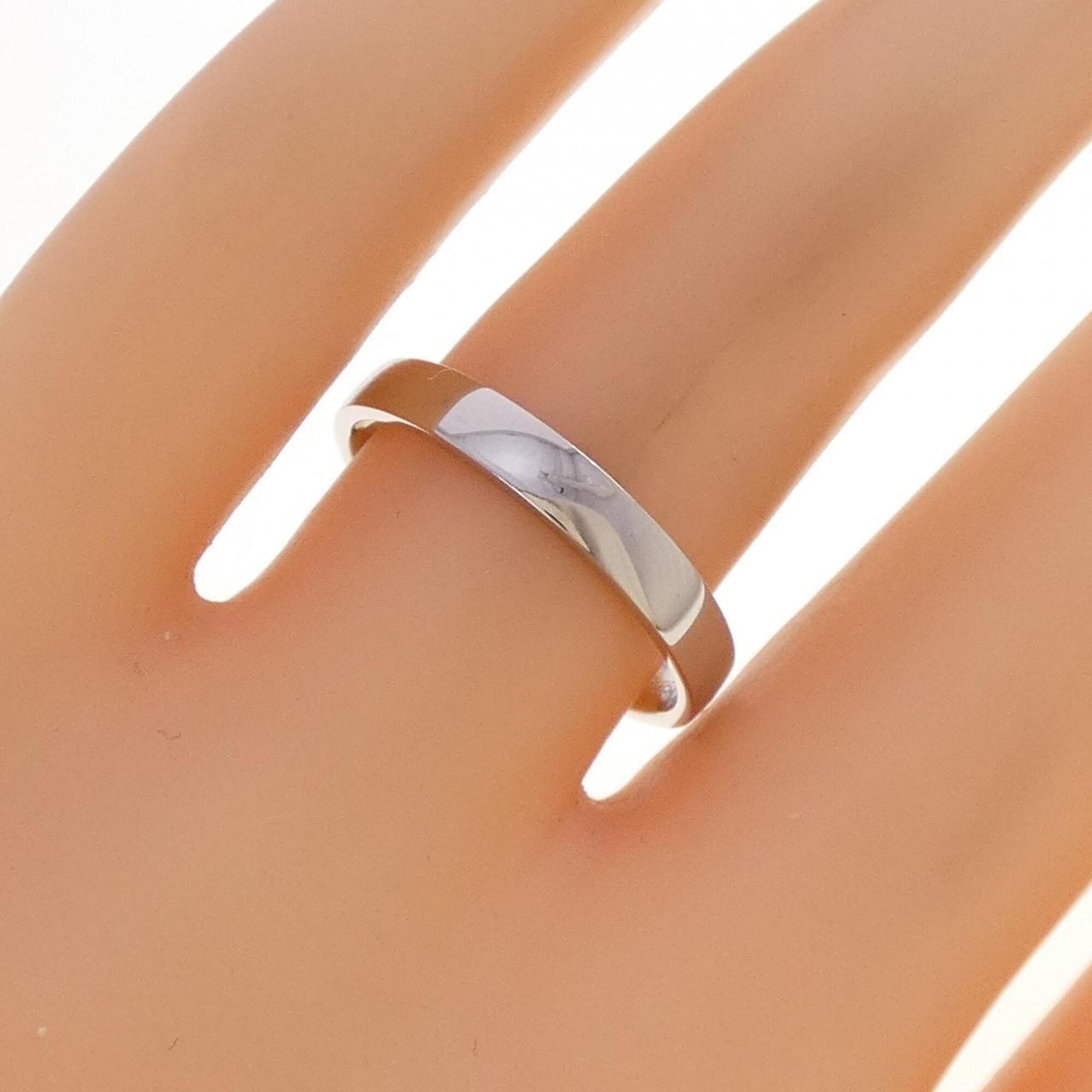 Chanel Platinum 950 Band Ring (Pre-Owned)