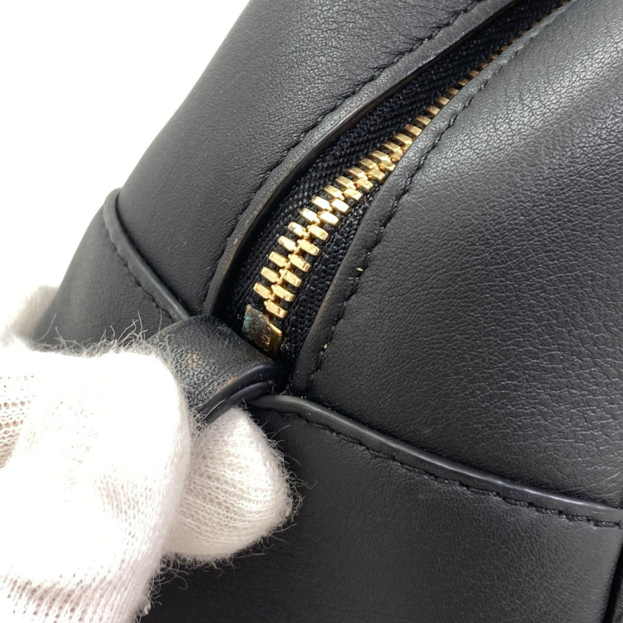Loewe Amazona Black Canvas Handbag (Pre-Owned)