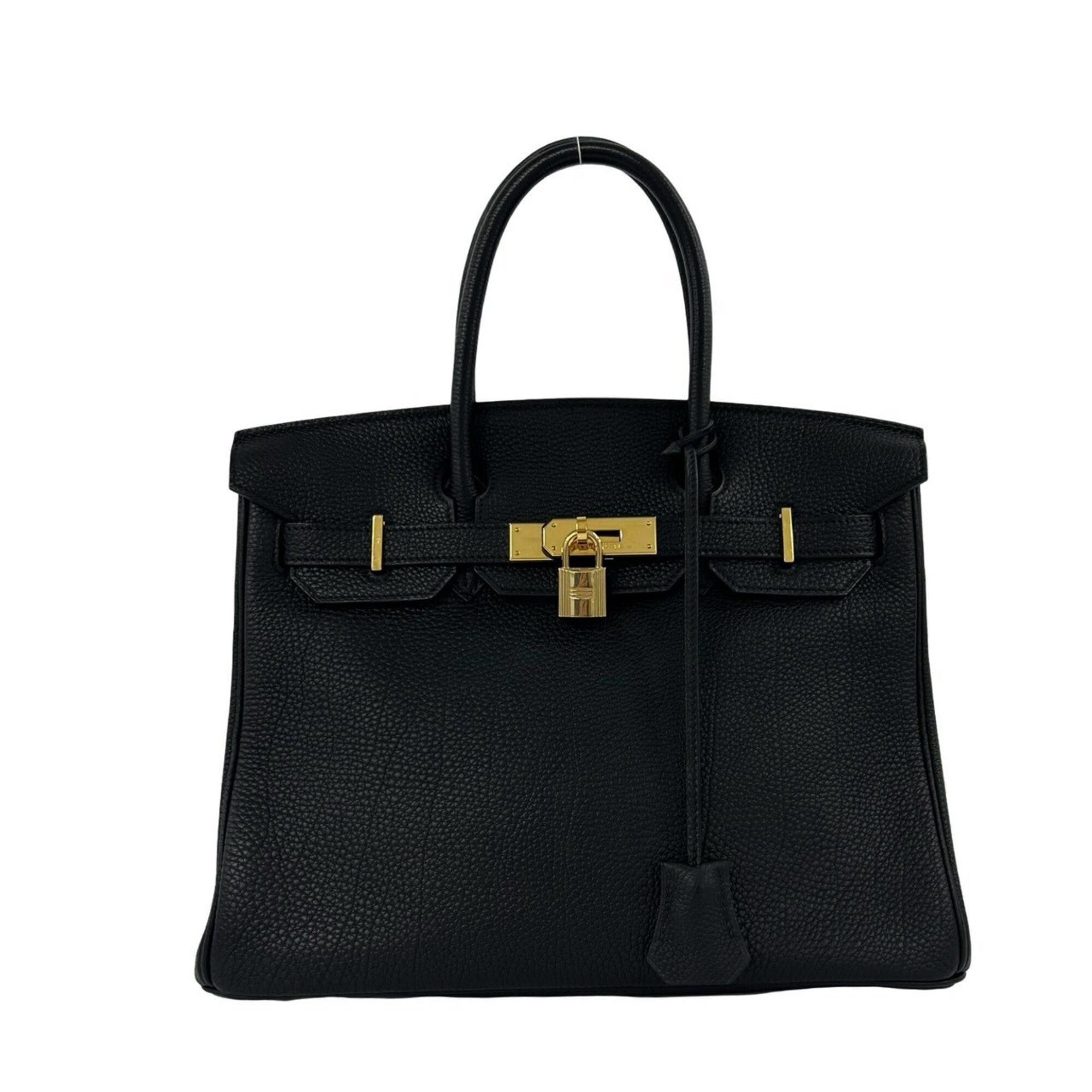 Hermes Black Togo Leather Handbag Tote Bag (Pre-Owned)