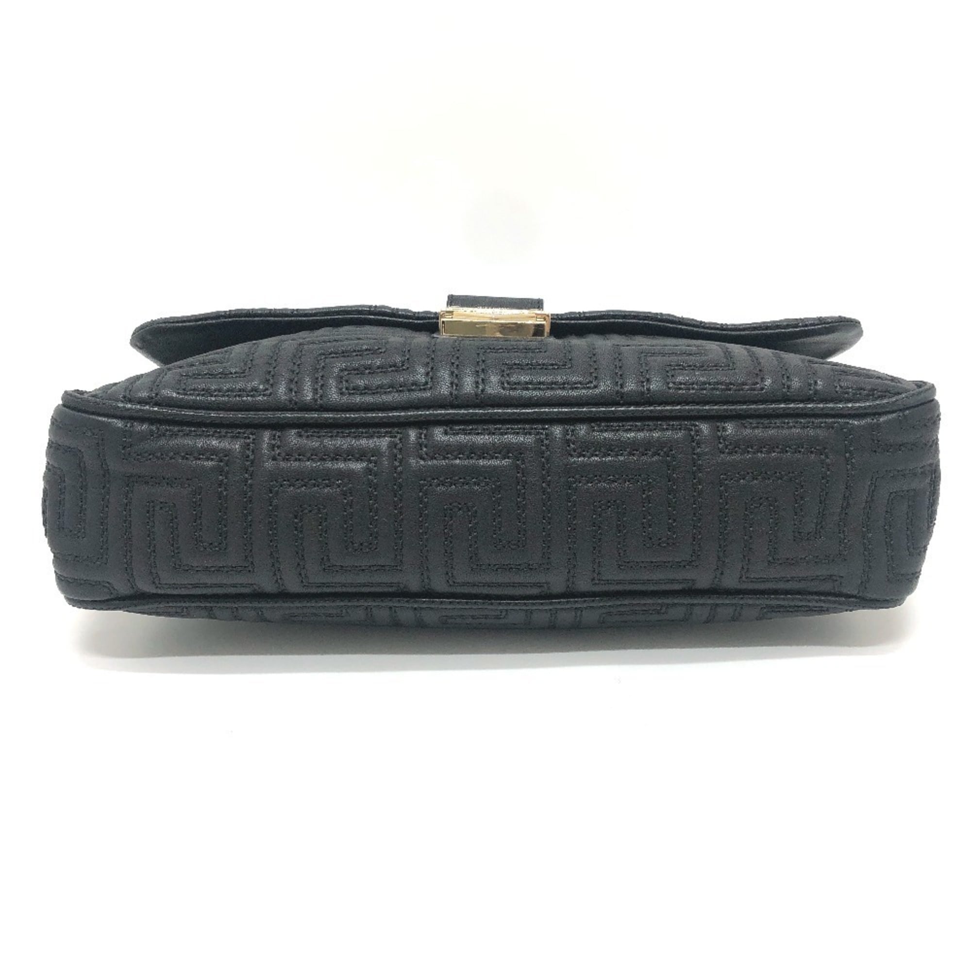 Valentino Black Leather Handbag Shoulder Bag (Pre-Owned)