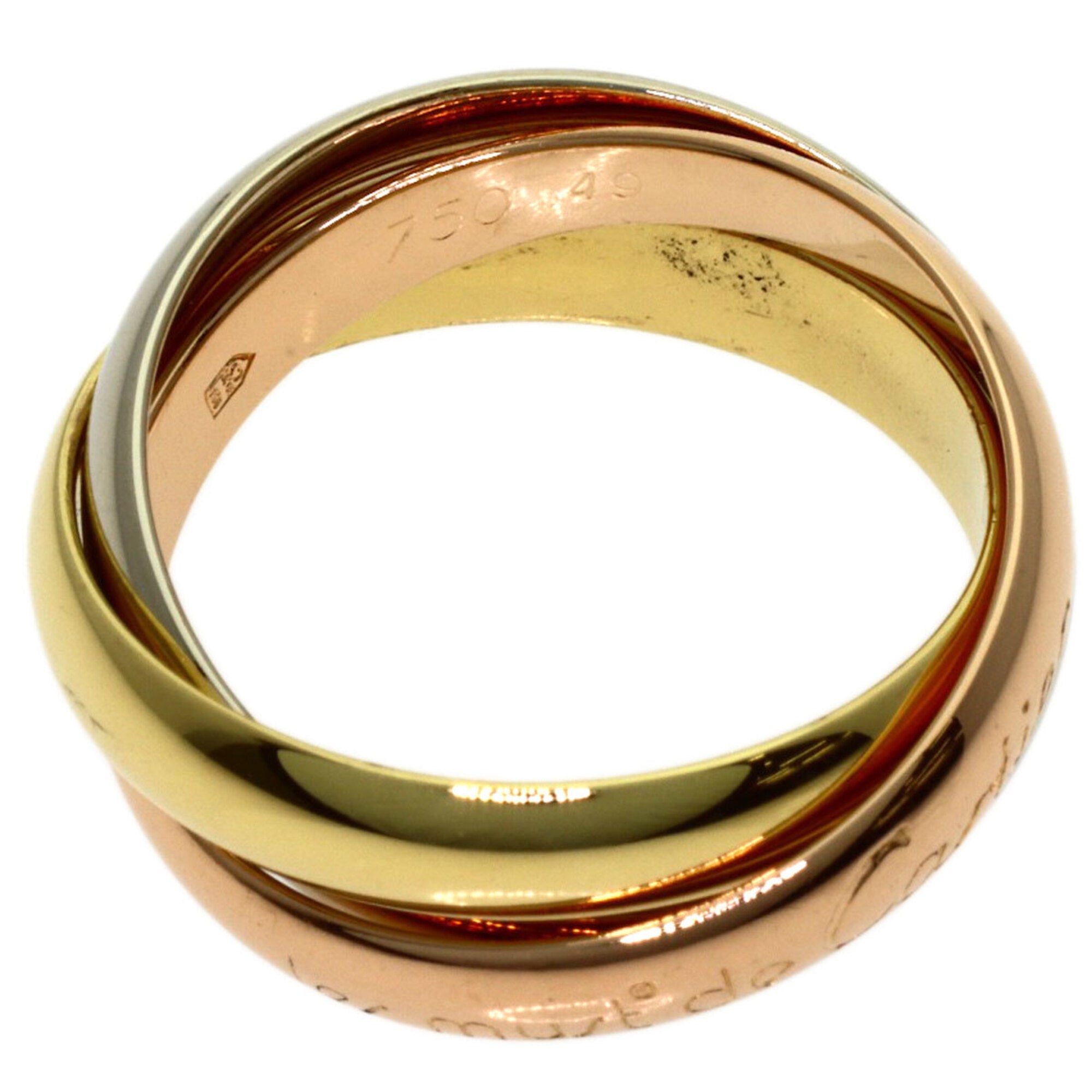 Cartier Yellow Gold (18K) Pink Gold (18K) White Gold (18K) Band Ring (Pre-Owned)