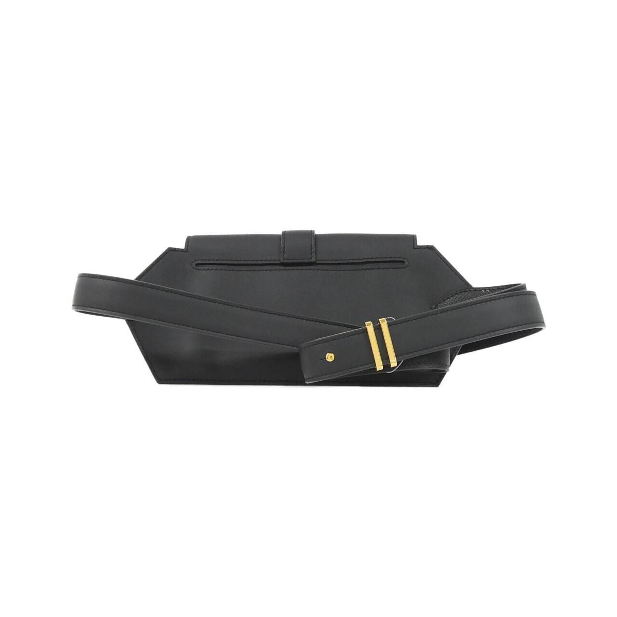 Hermes Black Swift Leather Fanny Pack (Pre-Owned)